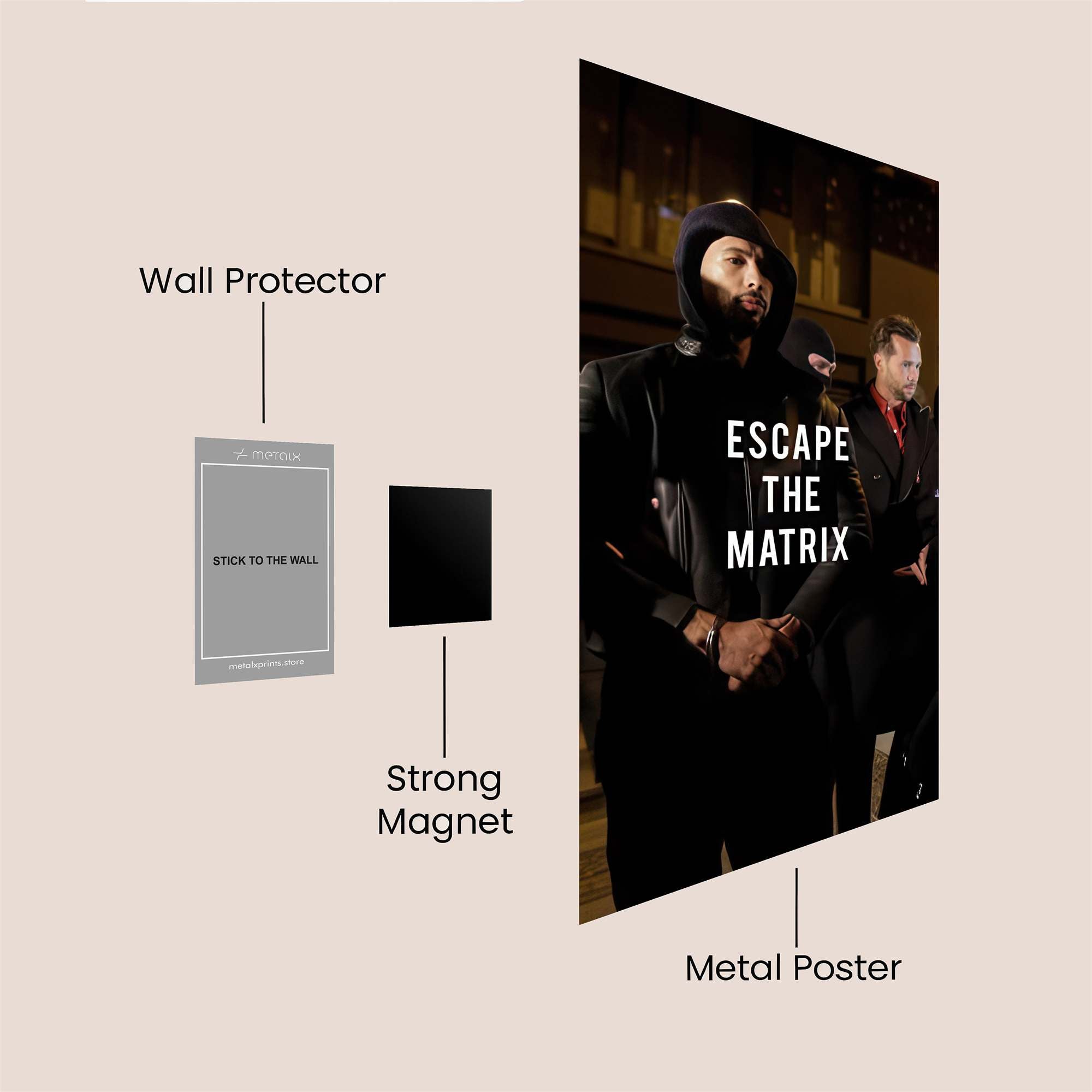 Matrix Mystery Safe Wall Magnetic / M