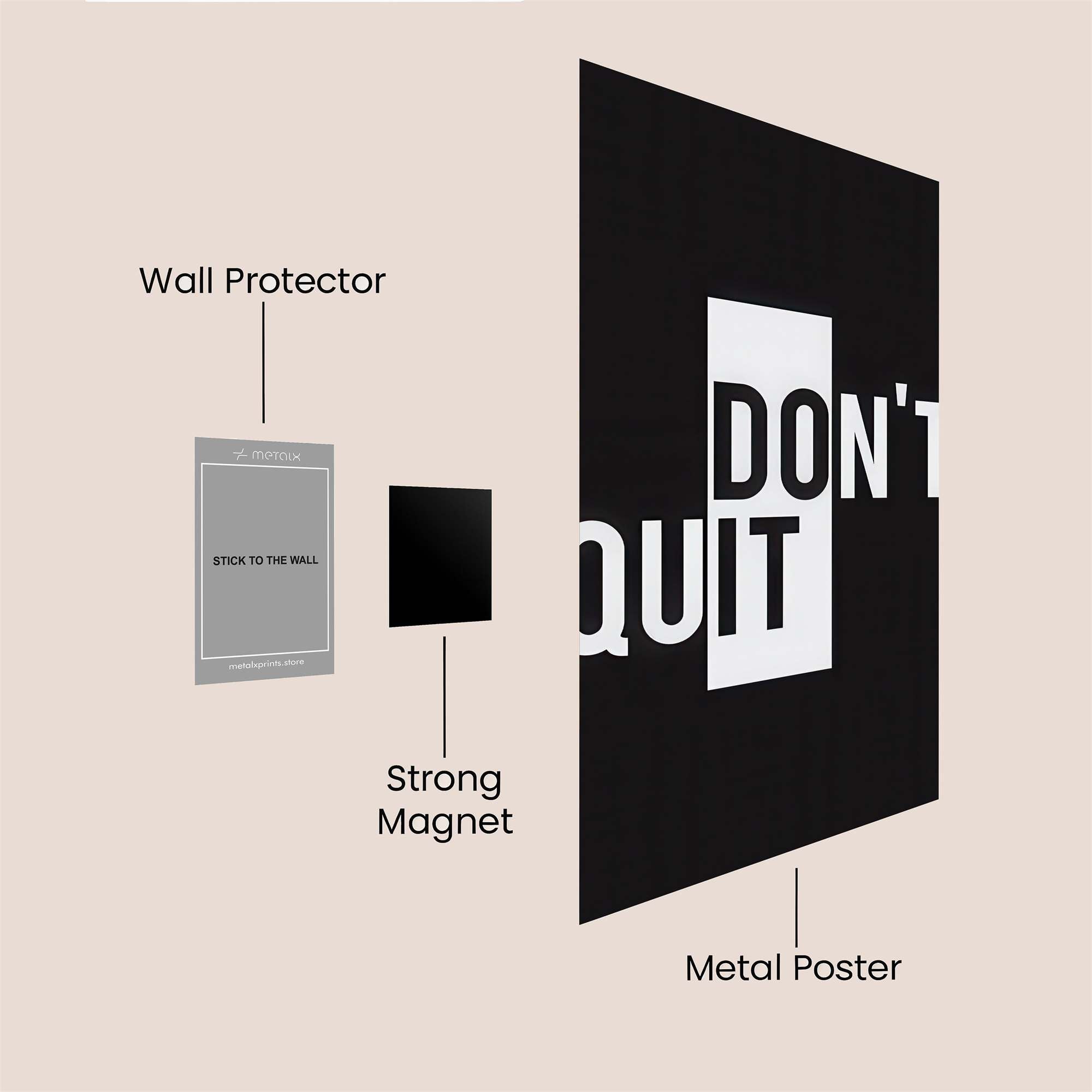 Motivation Unleashed Safe Wall Magnetic / M