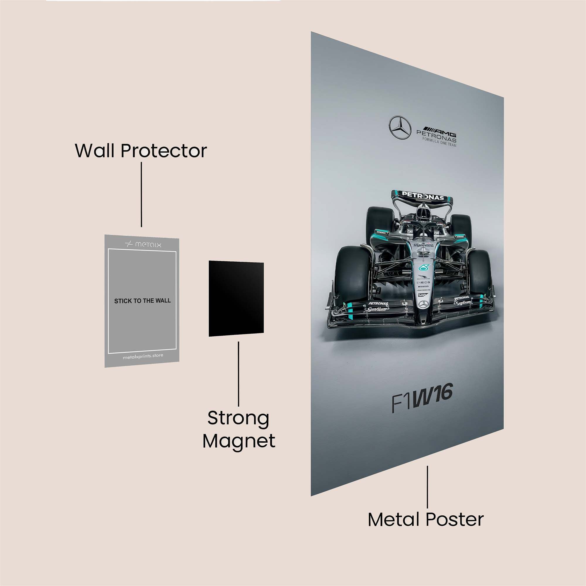 Mercedes Majestic Safe Wall Magnetic / M