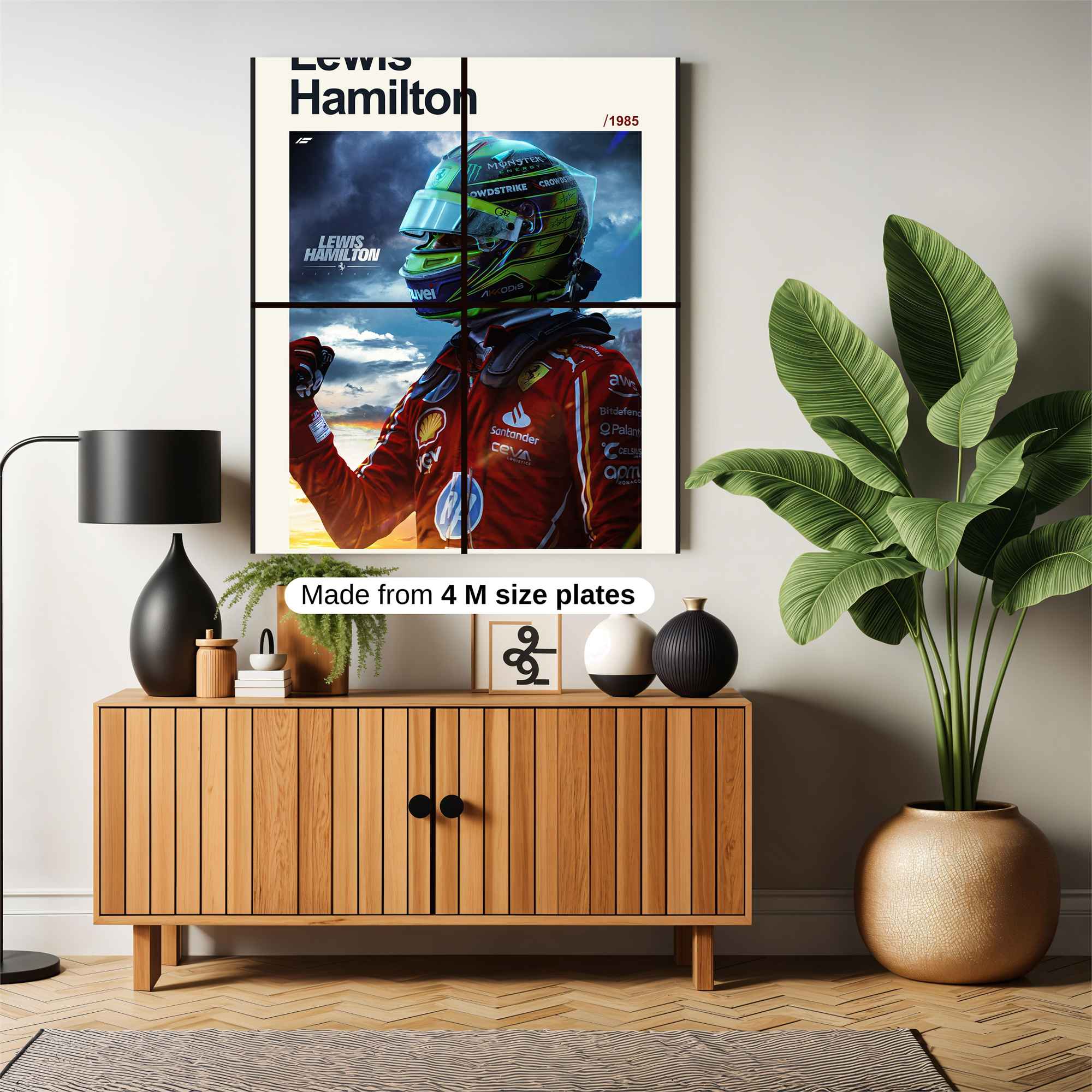 Lewis Hamilton - Resilient Safe Wall Magnetic / M
