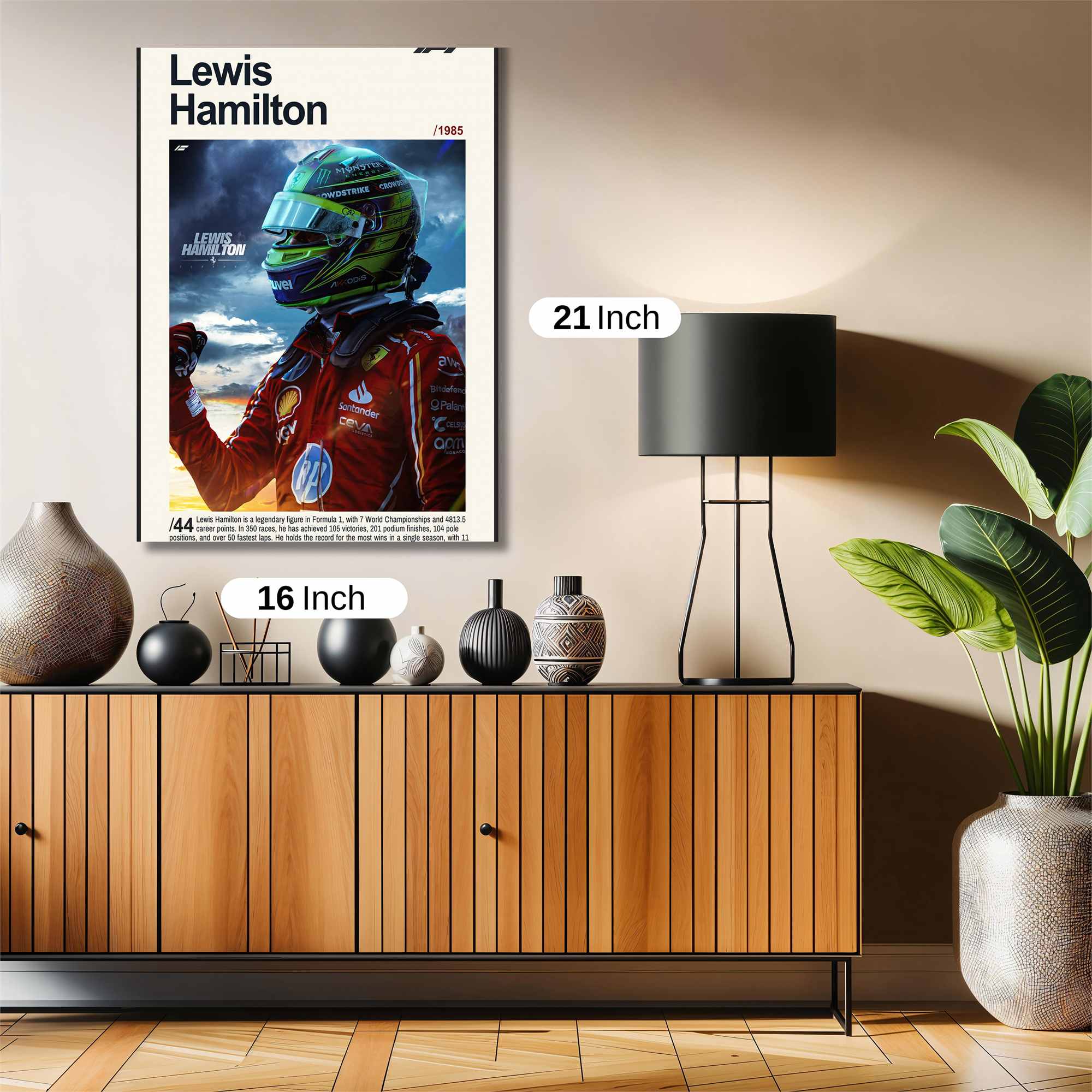 Lewis Hamilton - Resilient Safe Wall Magnetic / M