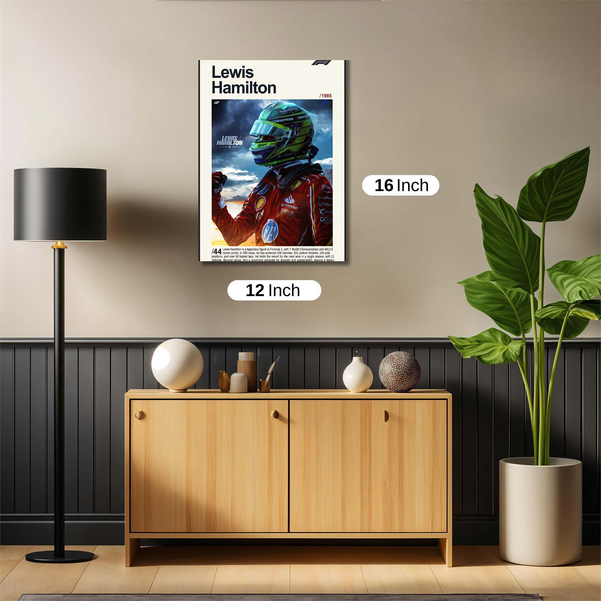 Lewis Hamilton - Resilient Safe Wall Magnetic / M