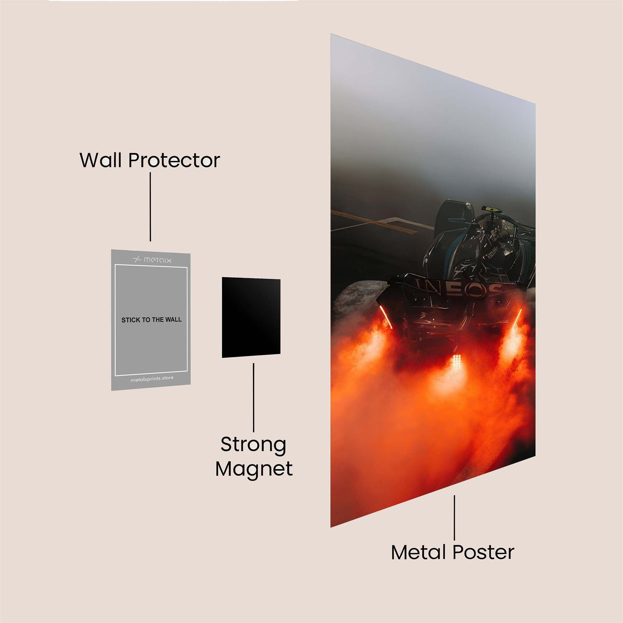 Foggy Fury Safe Wall Magnetic / M