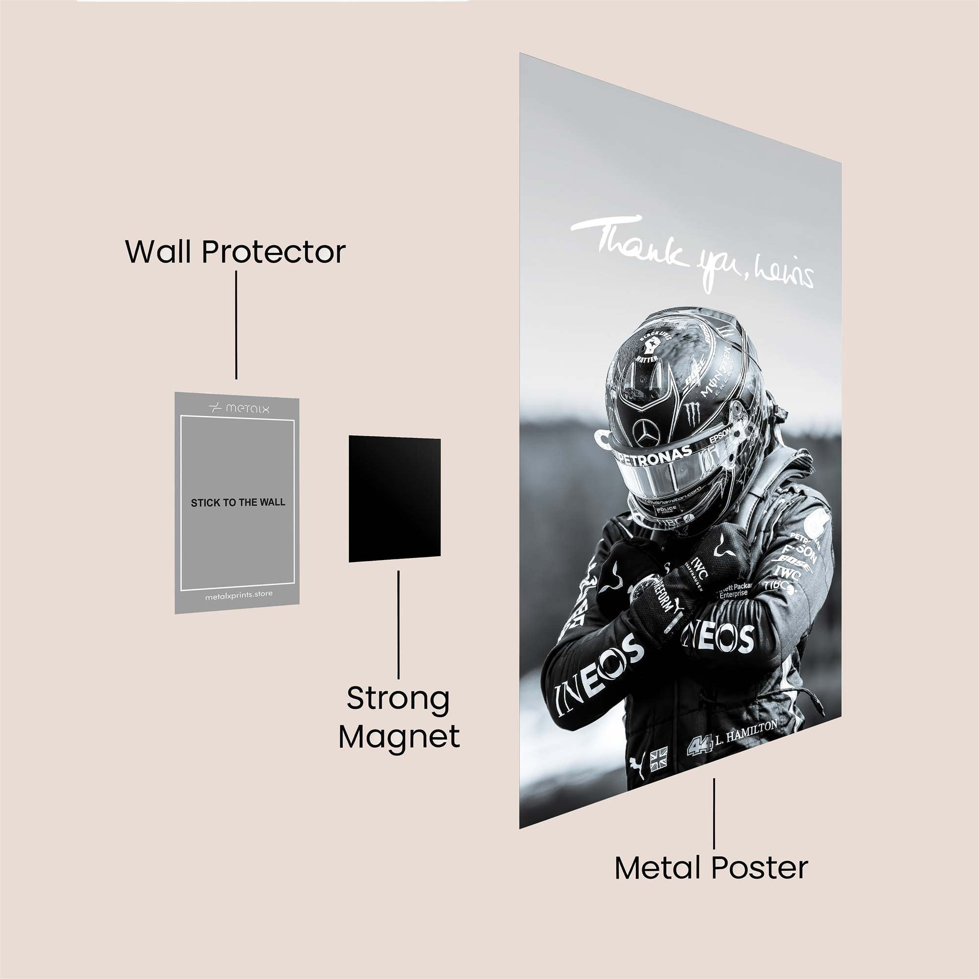 Lewis Reflective Safe Wall Magnetic / M