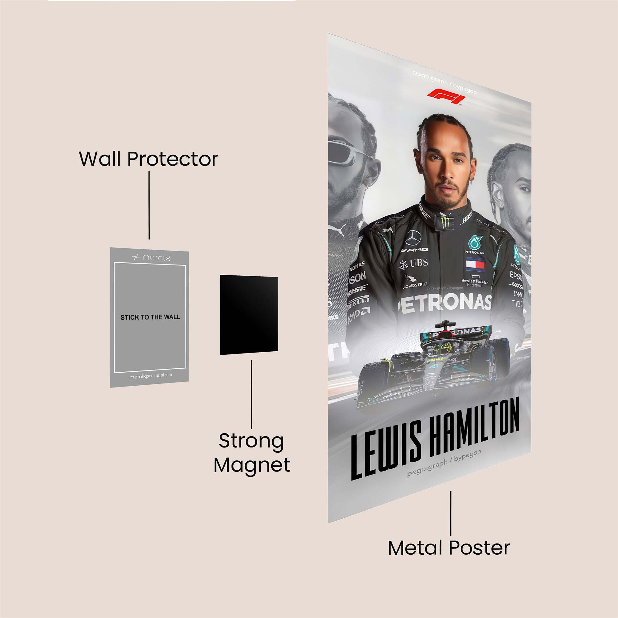 Hamilton Triumphant Safe Wall Magnetic / M