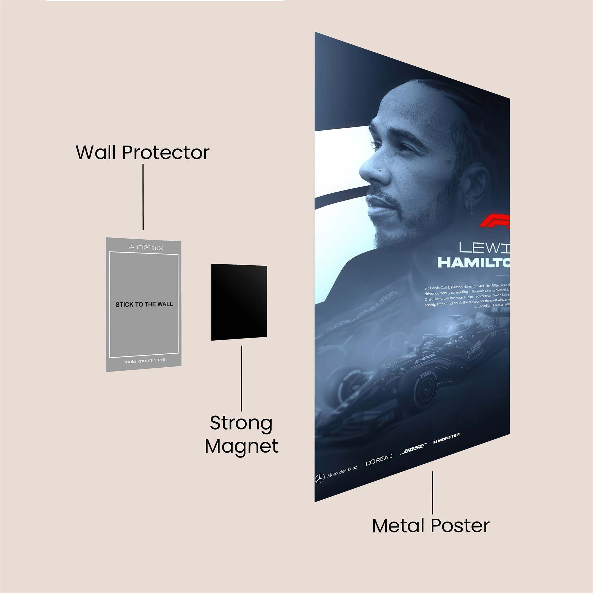 Hamilton Heroic Safe Wall Magnetic / M