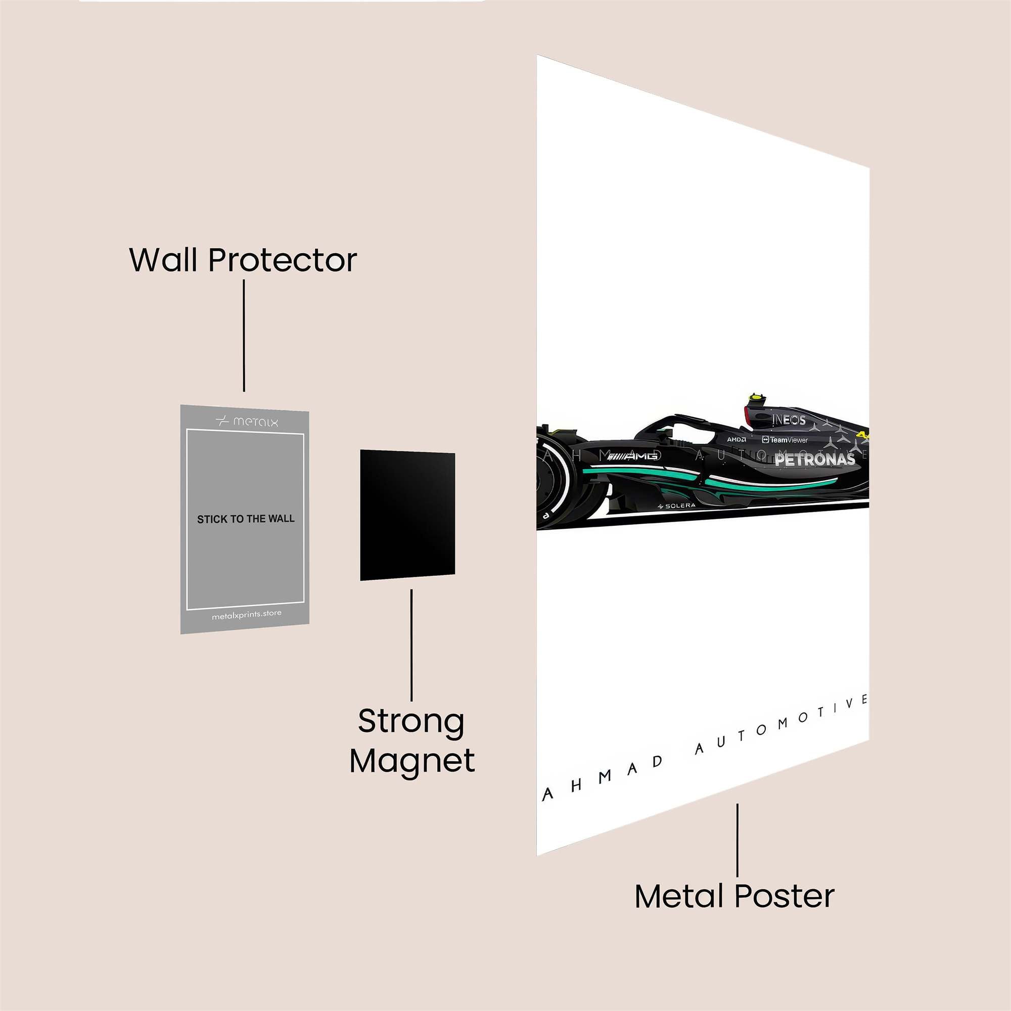 Mercedes Majestic Safe Wall Magnetic / M