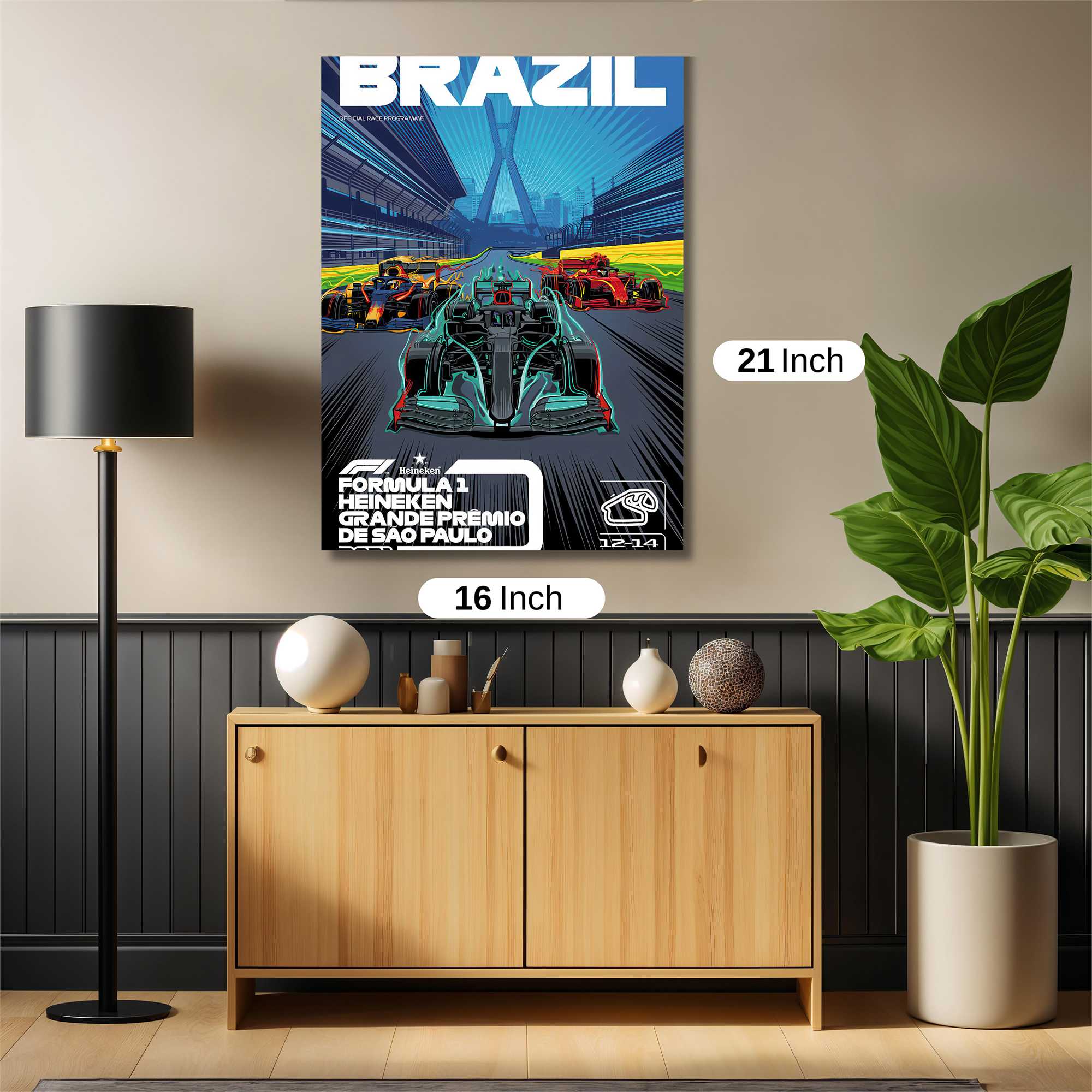 Brazil Rush Safe Wall Magnetic / M