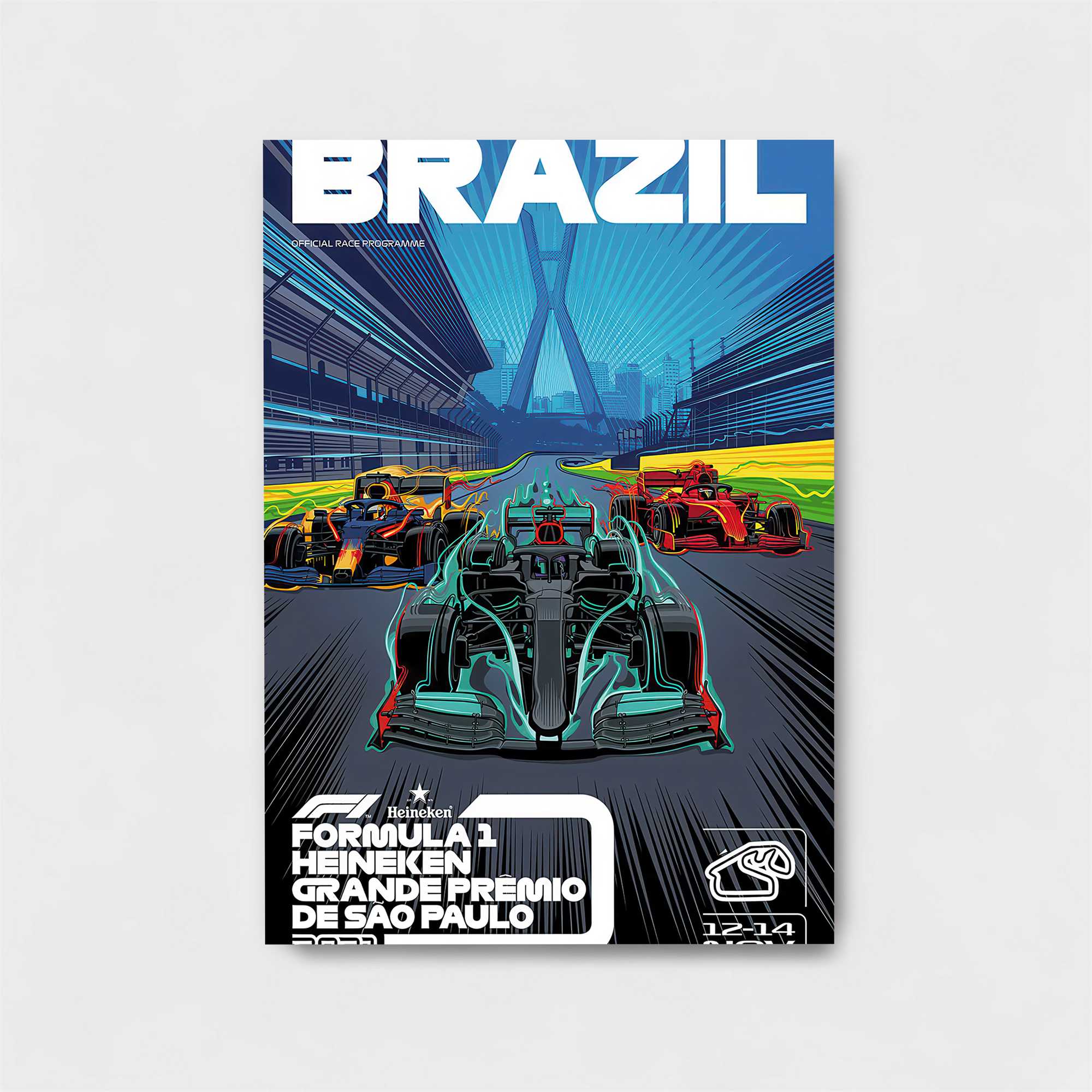 Brazil Rush Safe Wall Magnetic / M