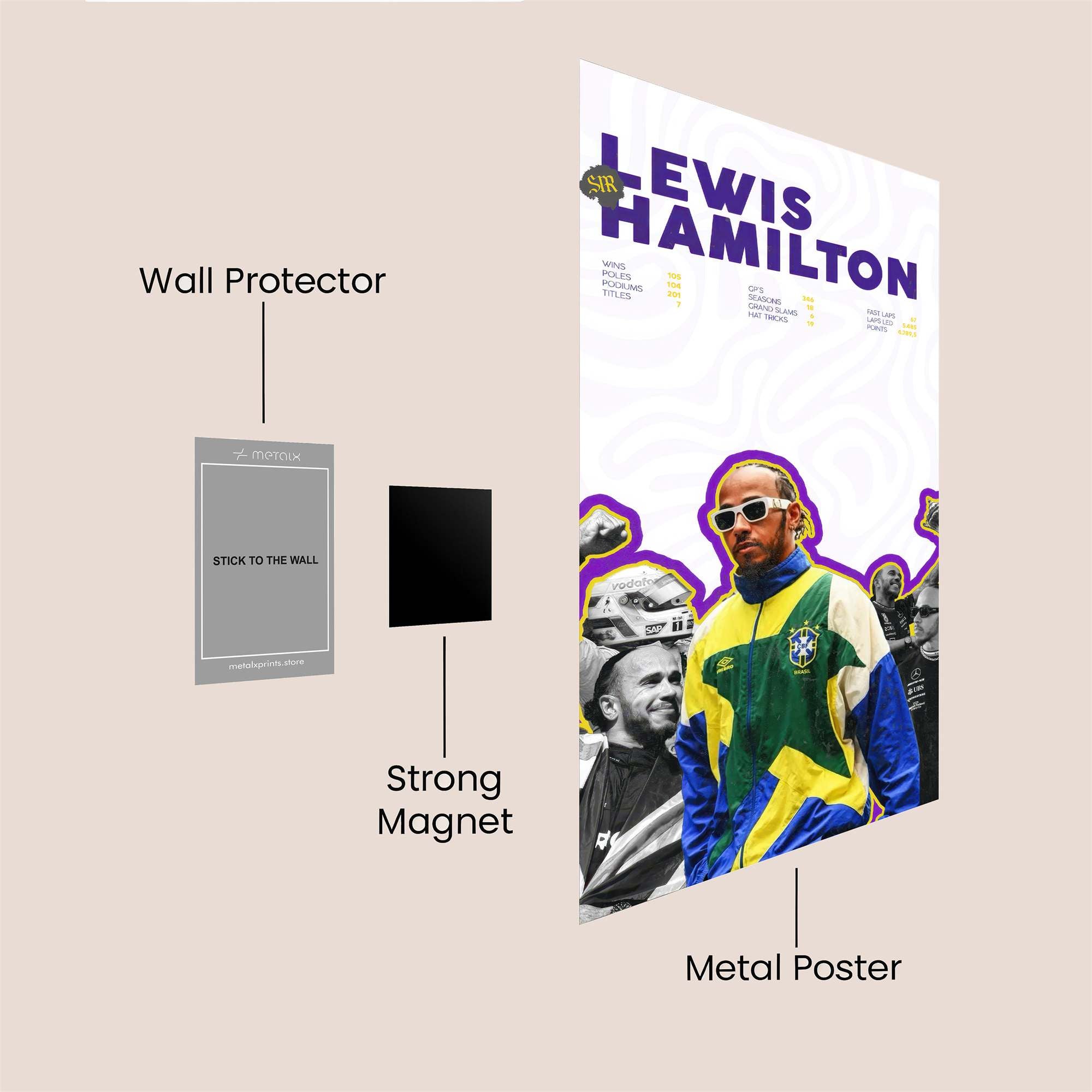 Lewis Vibrant Safe Wall Magnetic / M