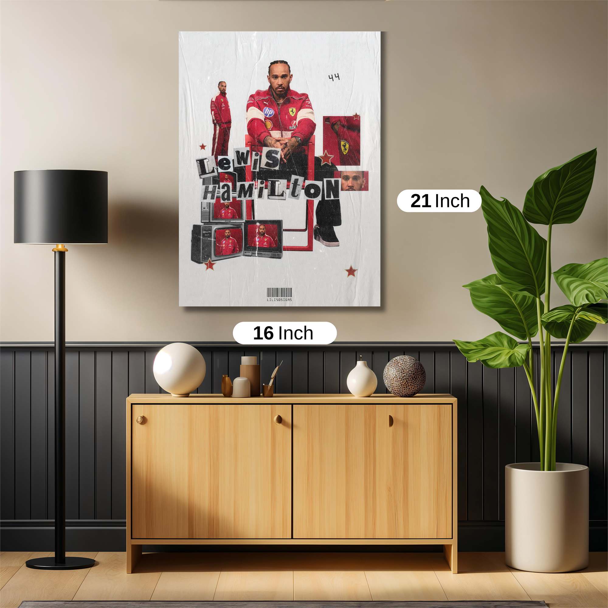 Lewis Hamilton - Velocity Safe Wall Magnetic / M