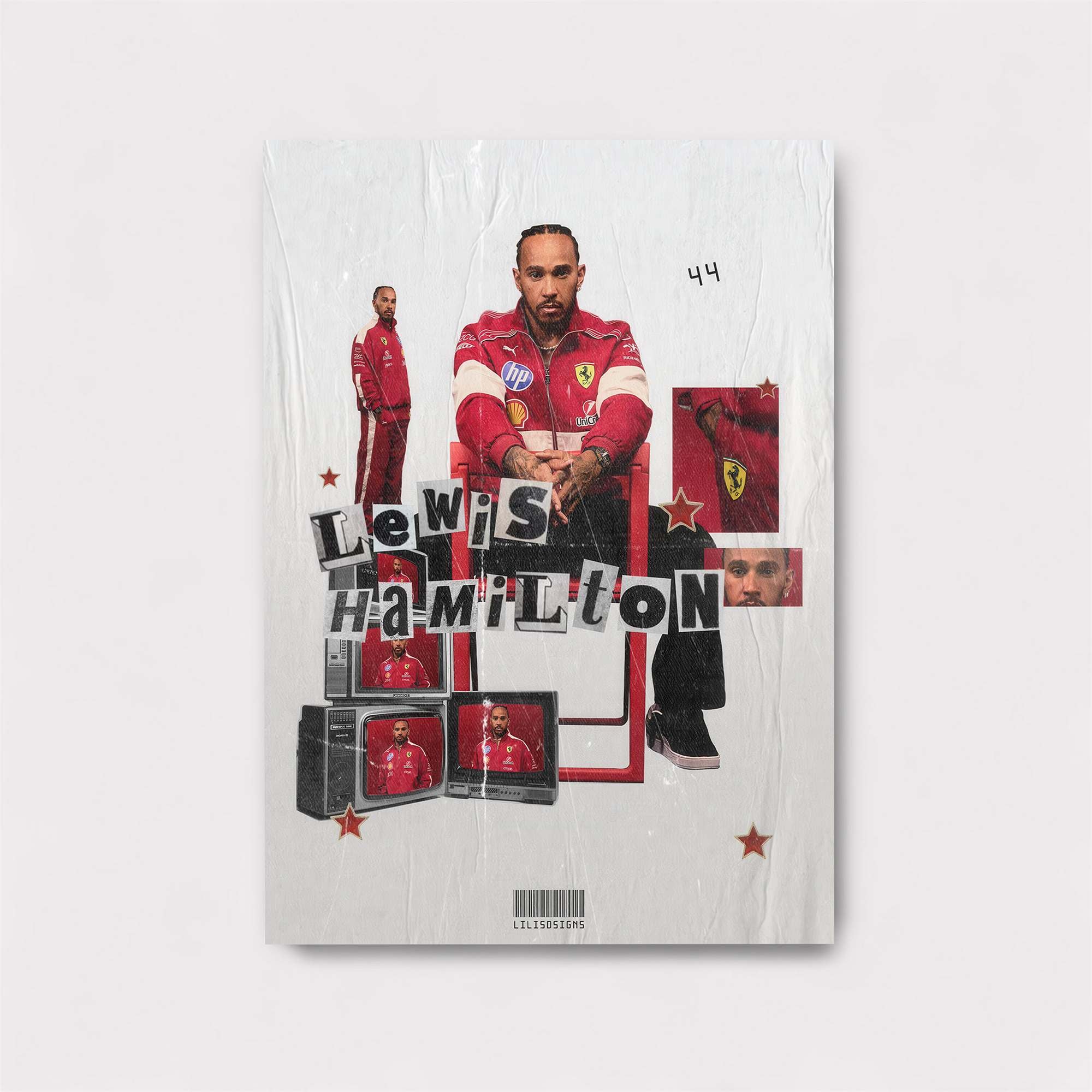 Lewis Hamilton - Velocity Safe Wall Magnetic / M
