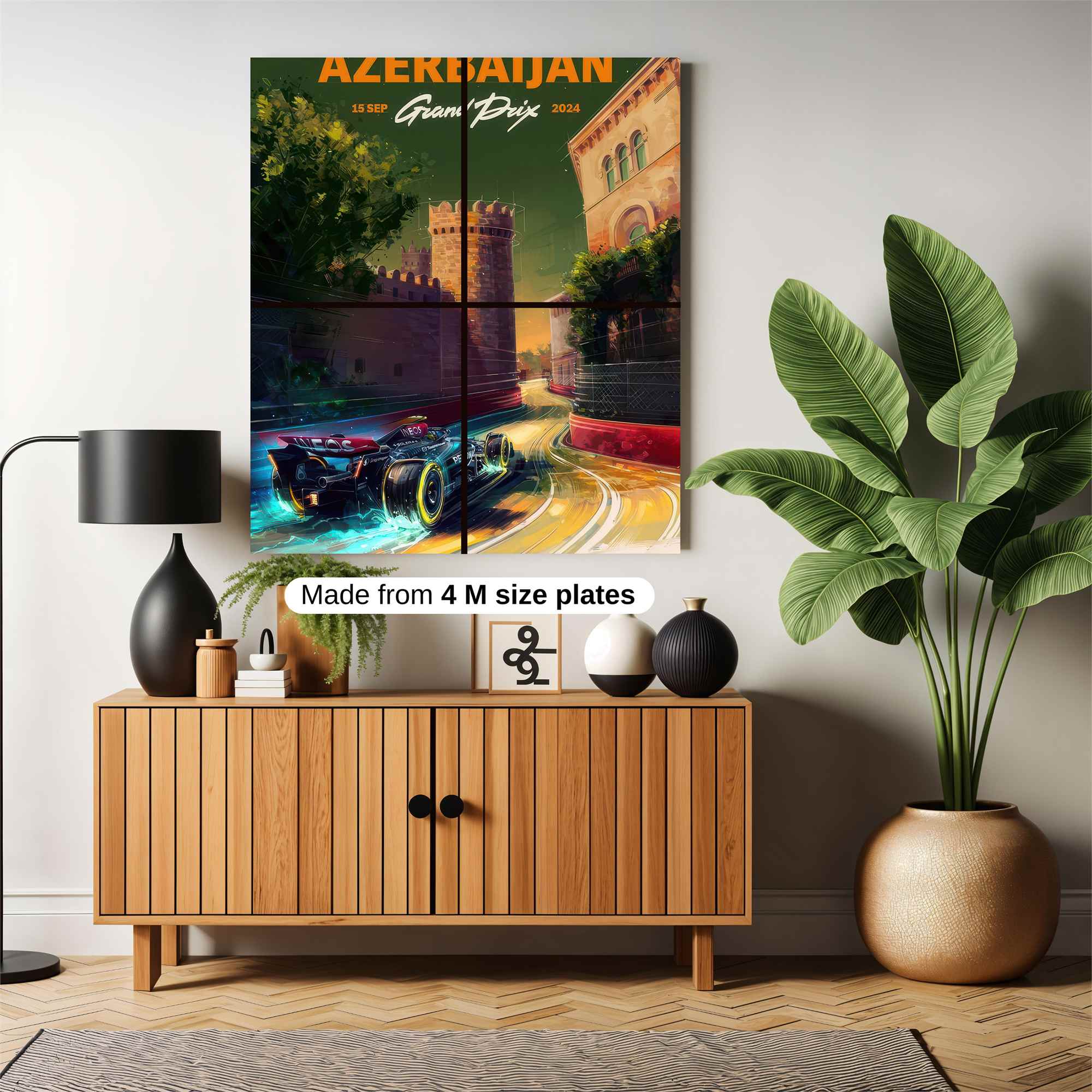 Azerbaijan Thrill Safe Wall Magnetic / M