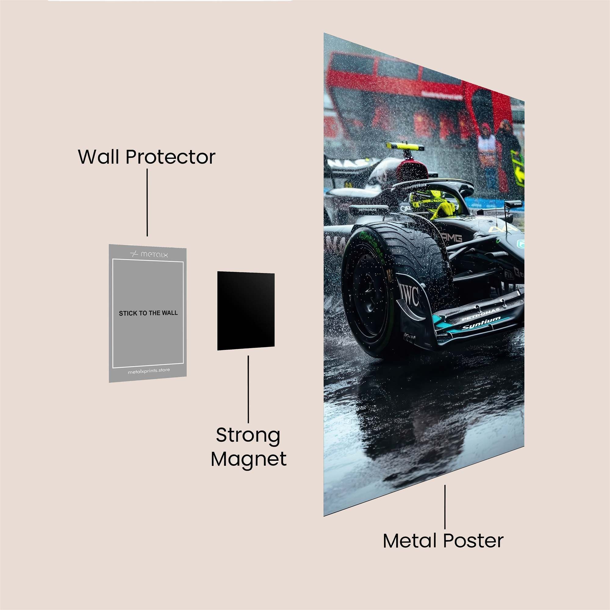 Hamilton Drenched Safe Wall Magnetic / M