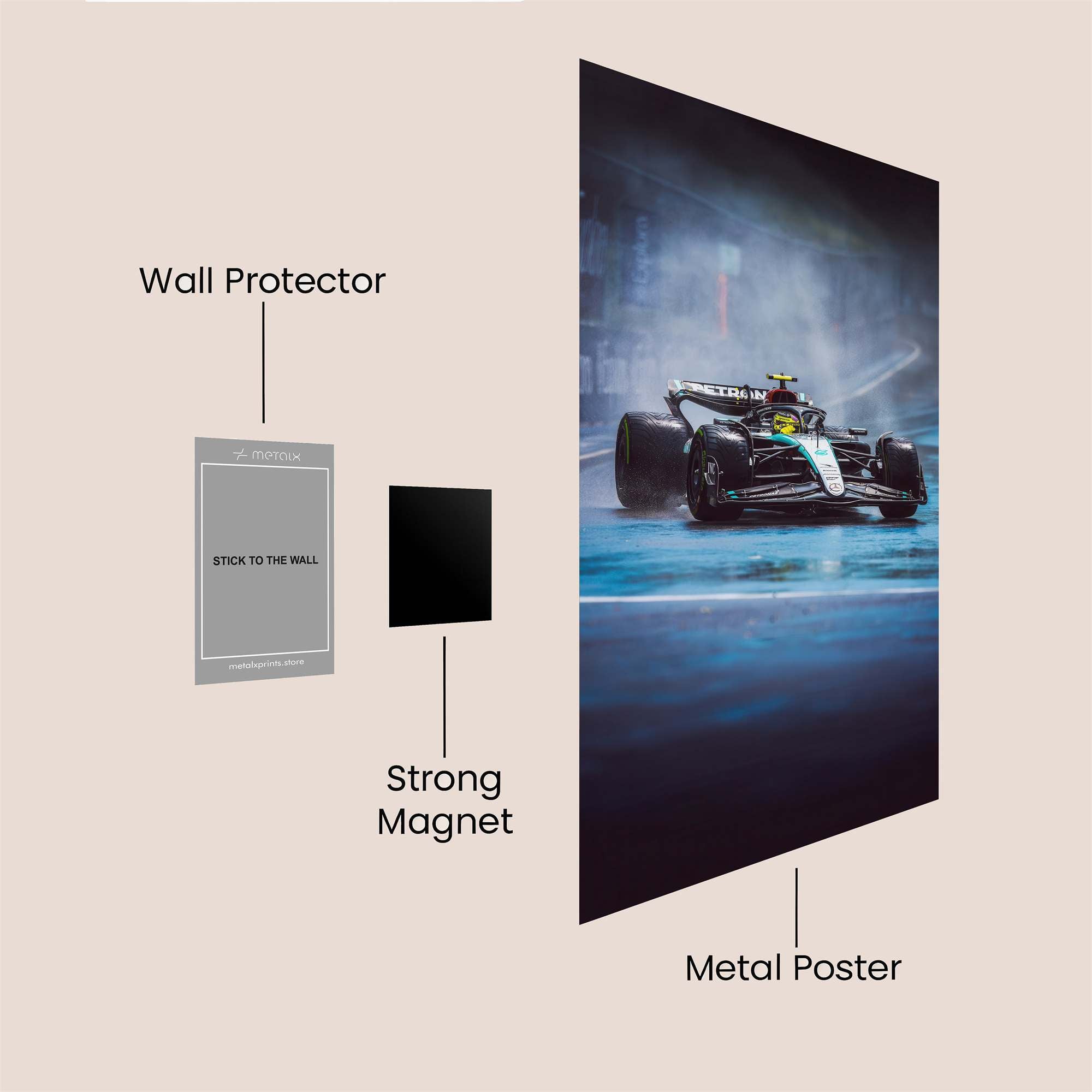 Hamilton Drizzle Safe Wall Magnetic / M