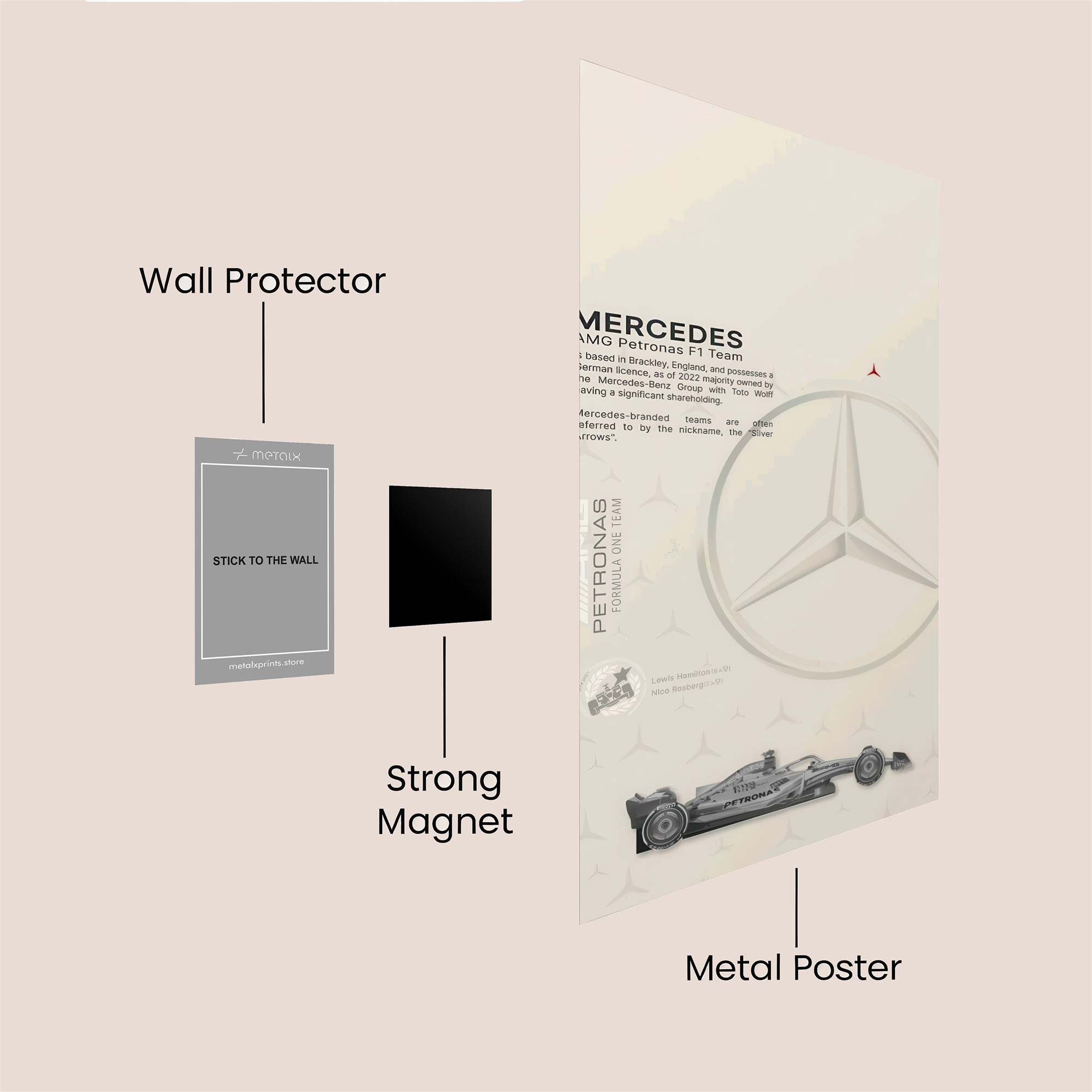 Mercedes Majestic Safe Wall Magnetic / M