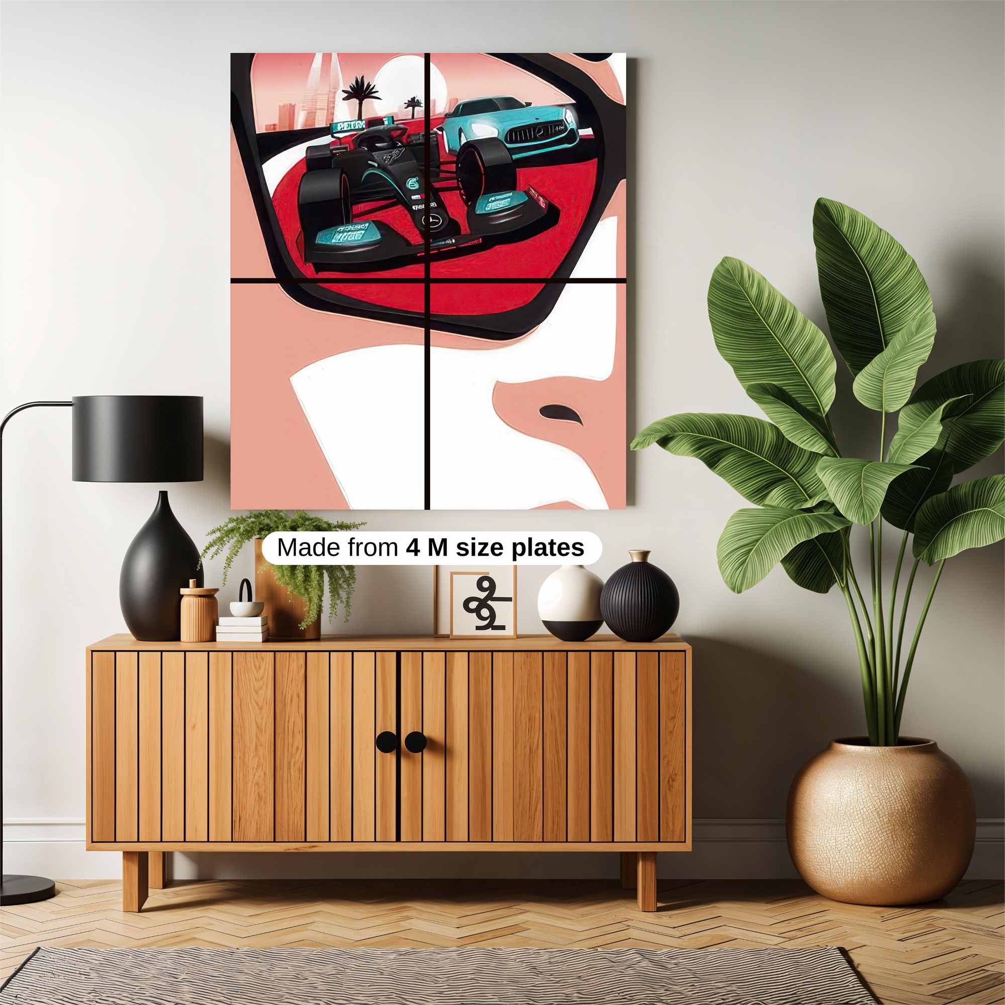 Race Reflection Safe Wall Magnetic / M