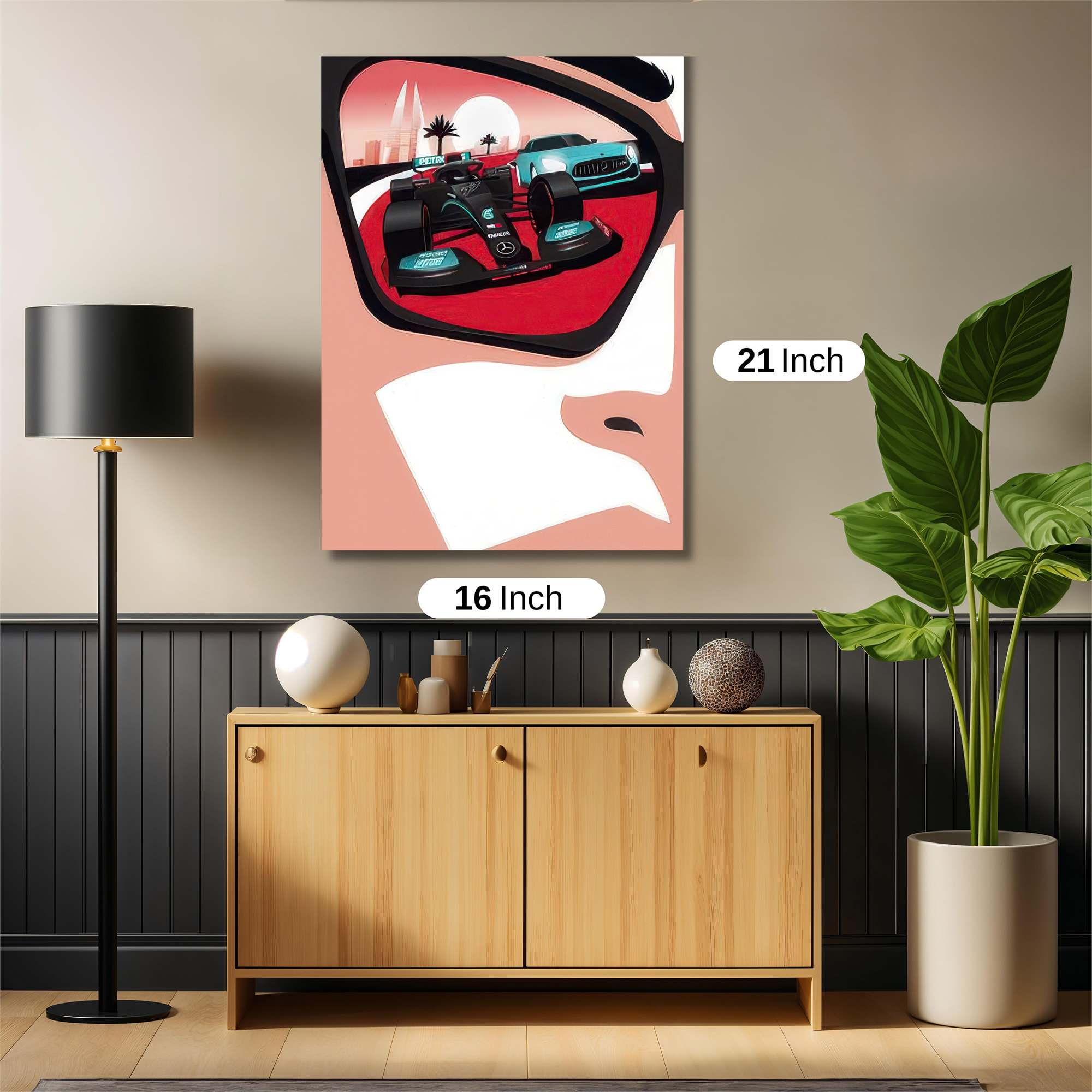 Race Reflection Safe Wall Magnetic / M