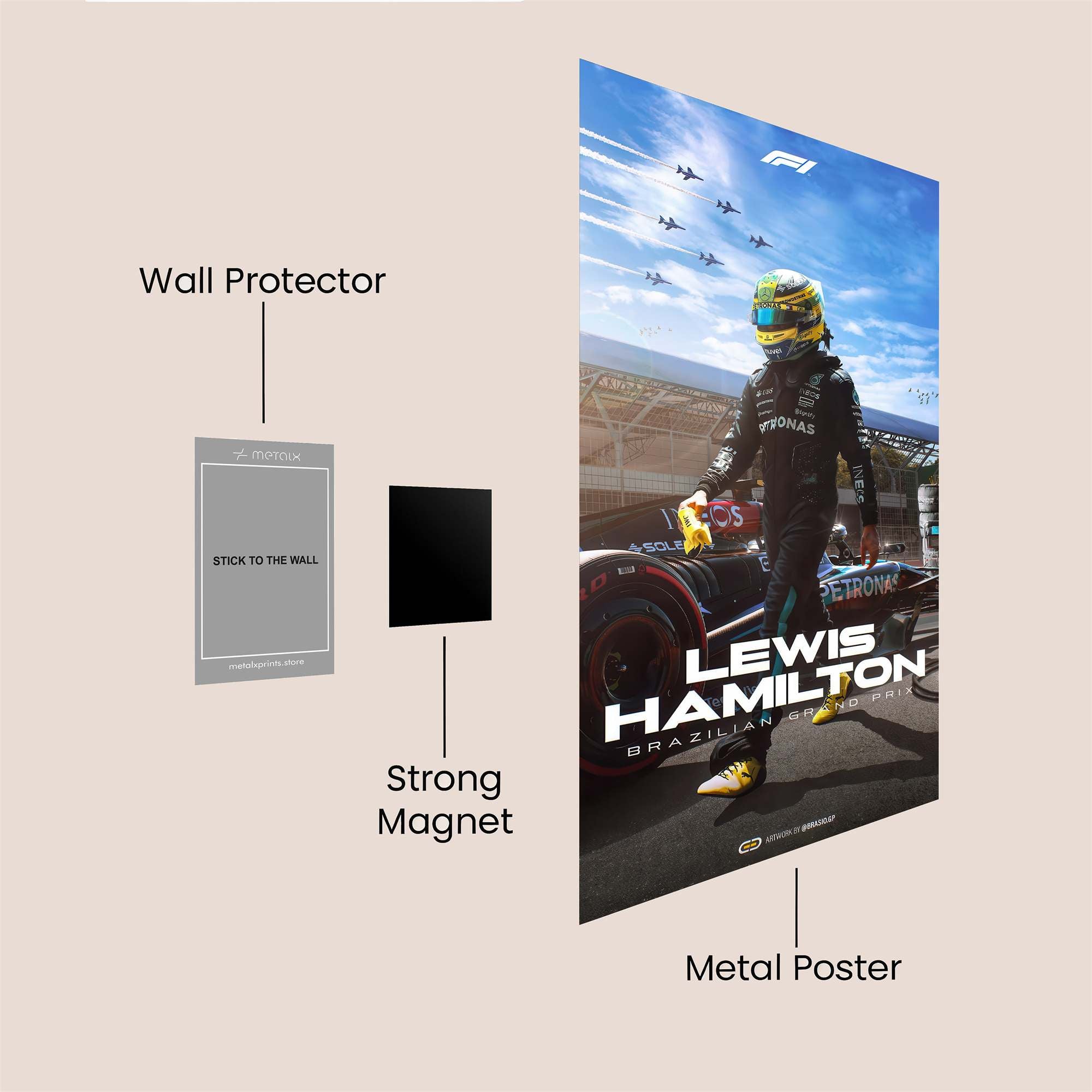 Hamilton Heroic Safe Wall Magnetic / M