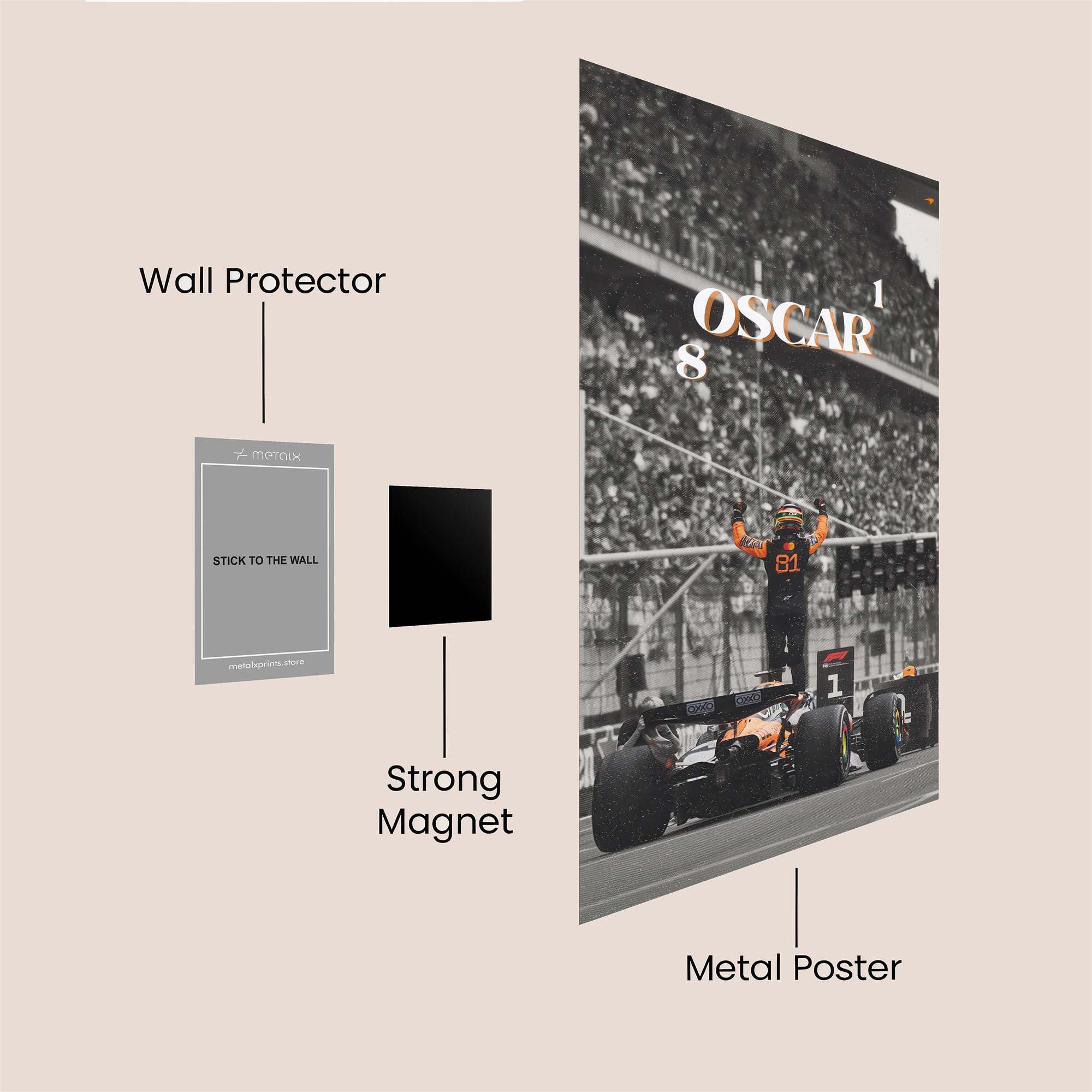 Oscar Triumphant Safe Wall Magnetic / M