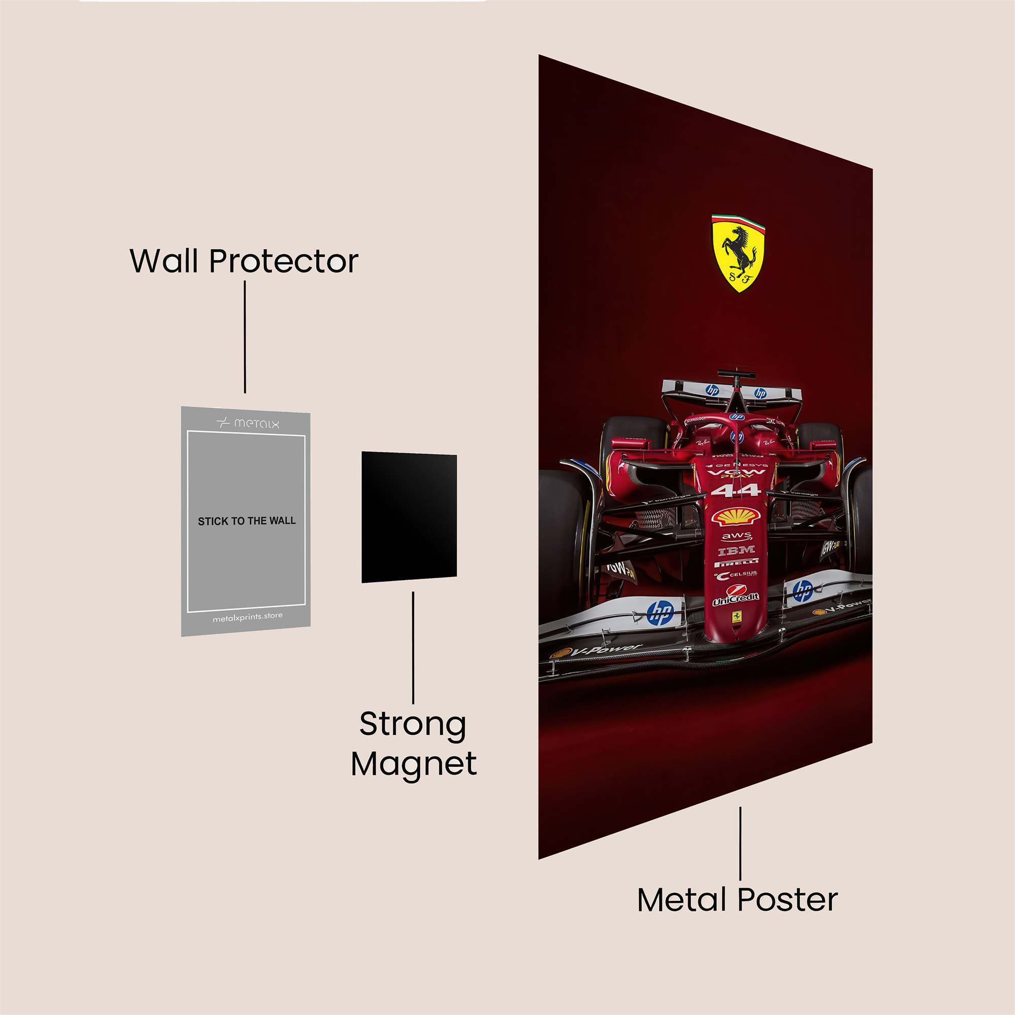 Ferrari Fierce Safe Wall Magnetic / M