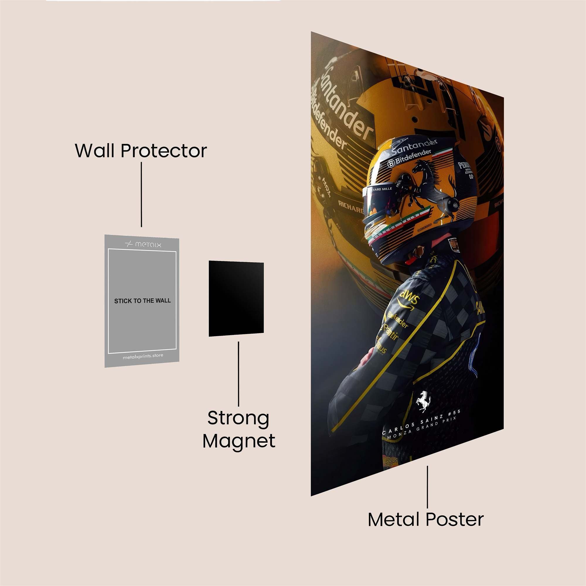 Sainz Serene Safe Wall Magnetic / M