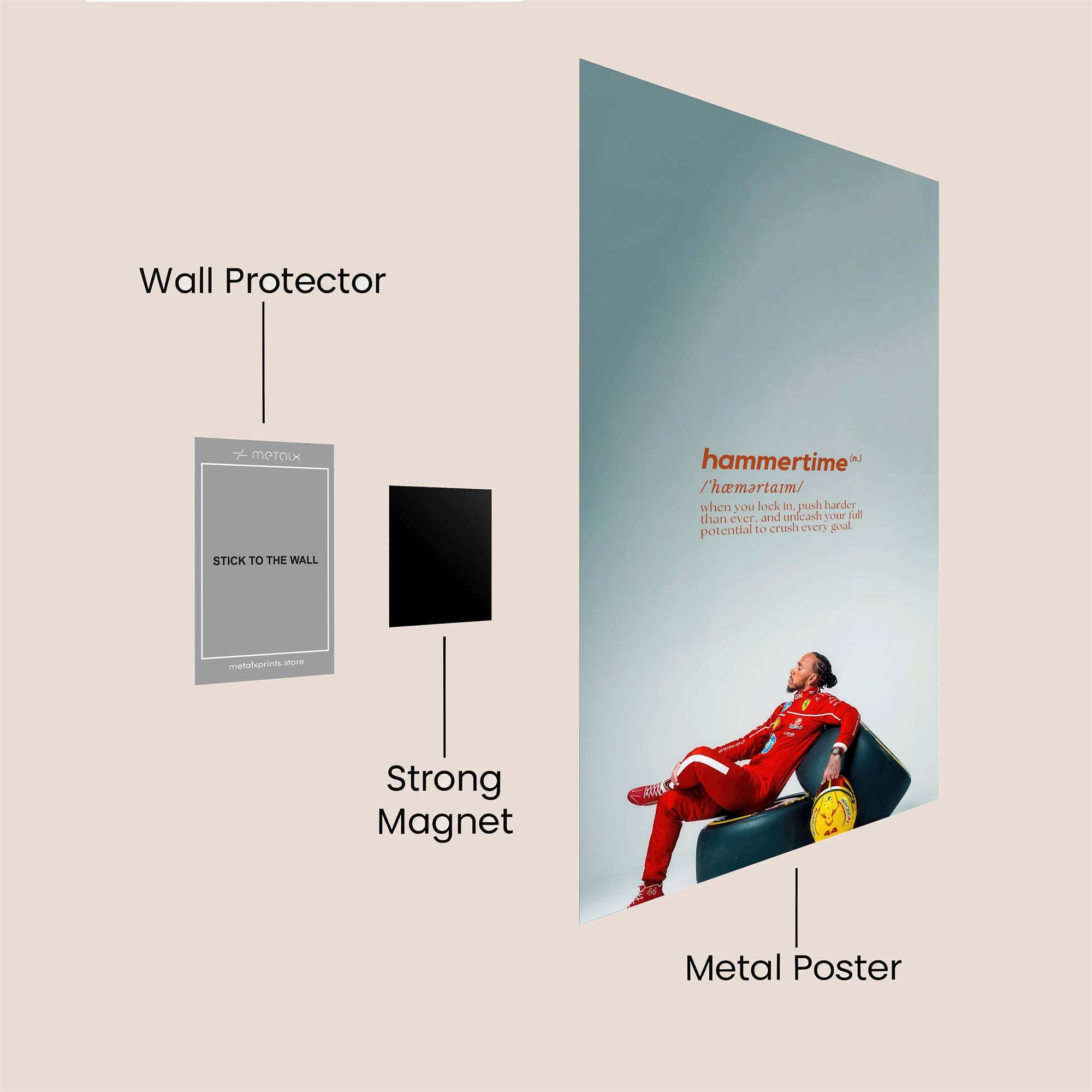 Hamilton Relaxed Safe Wall Magnetic / M