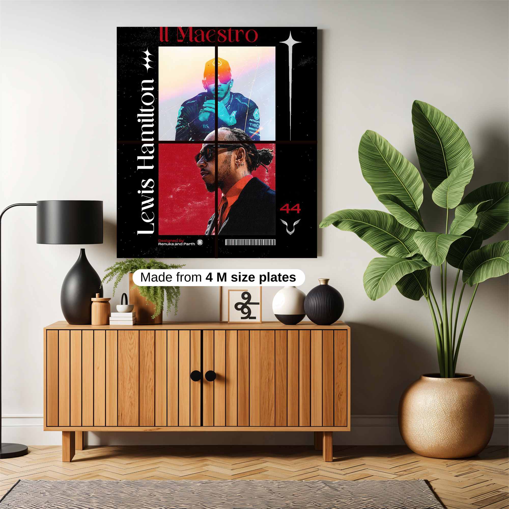 Lewis Hamilton Safe Wall Magnetic / M
