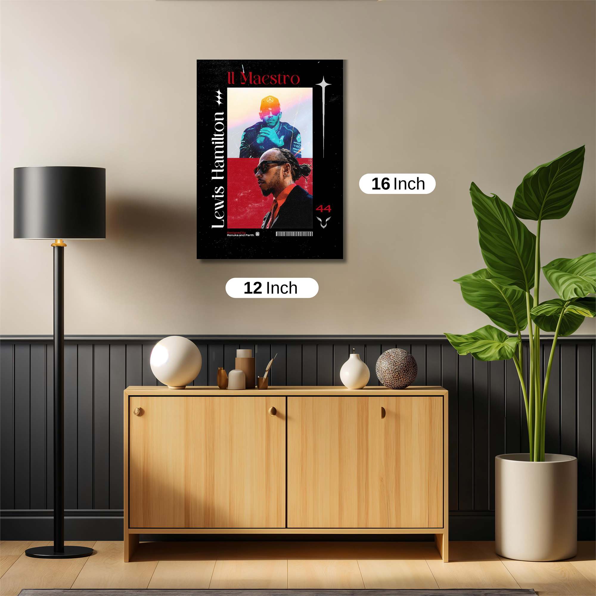 Lewis Hamilton Safe Wall Magnetic / M