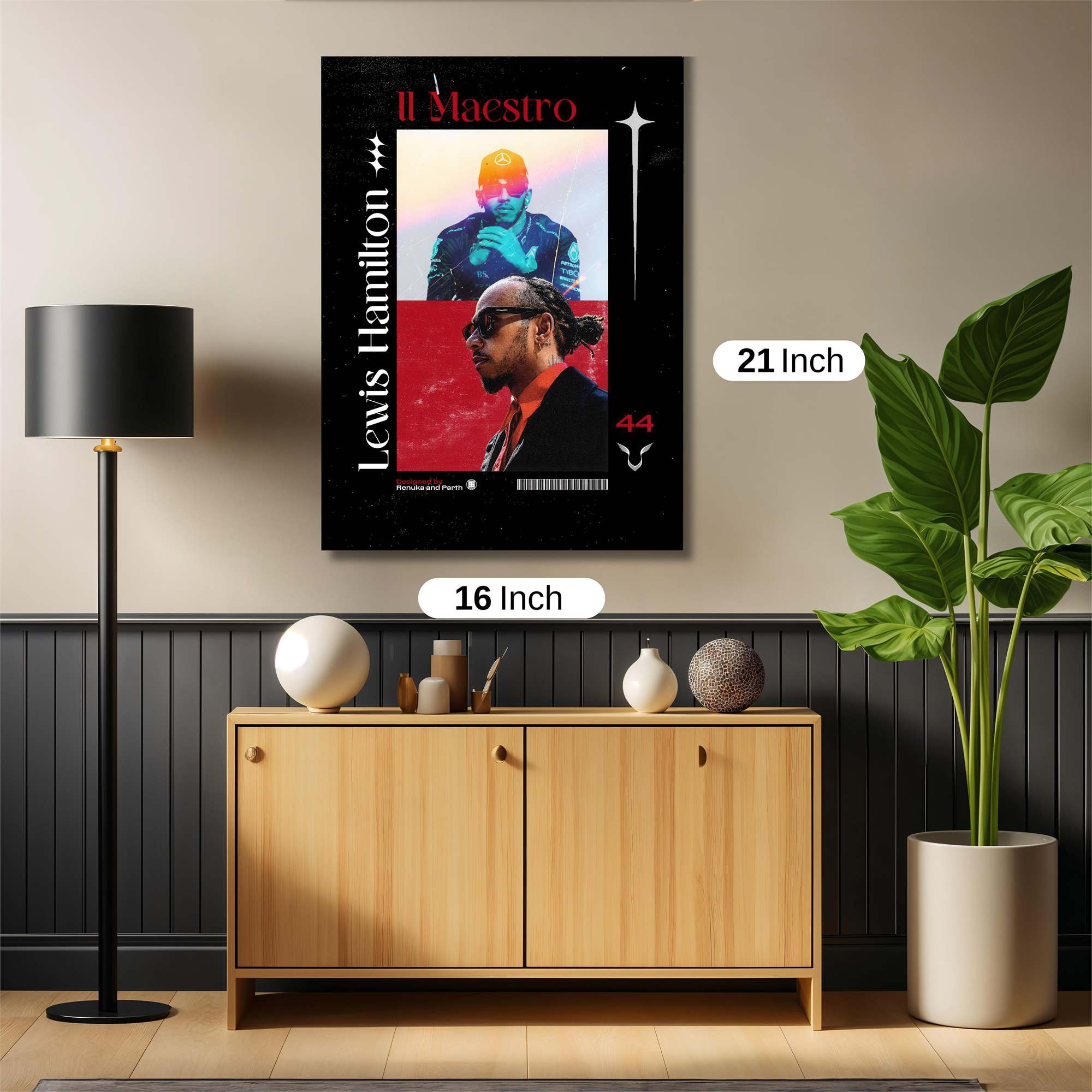Lewis Hamilton Safe Wall Magnetic / M