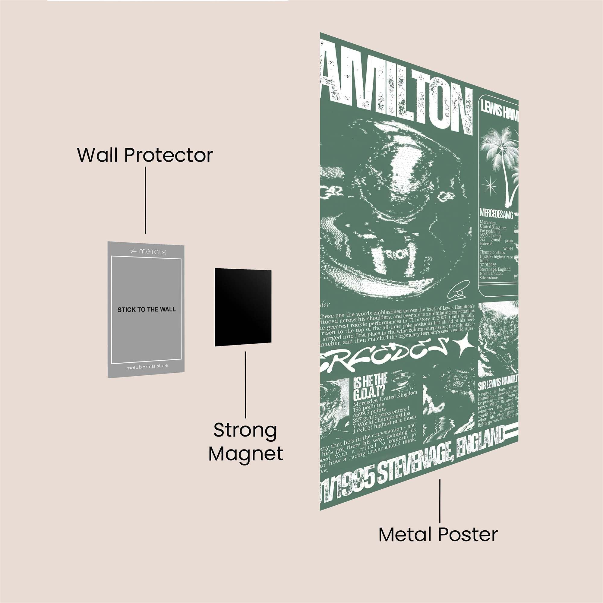 Hamilton Triumph Safe Wall Magnetic / M