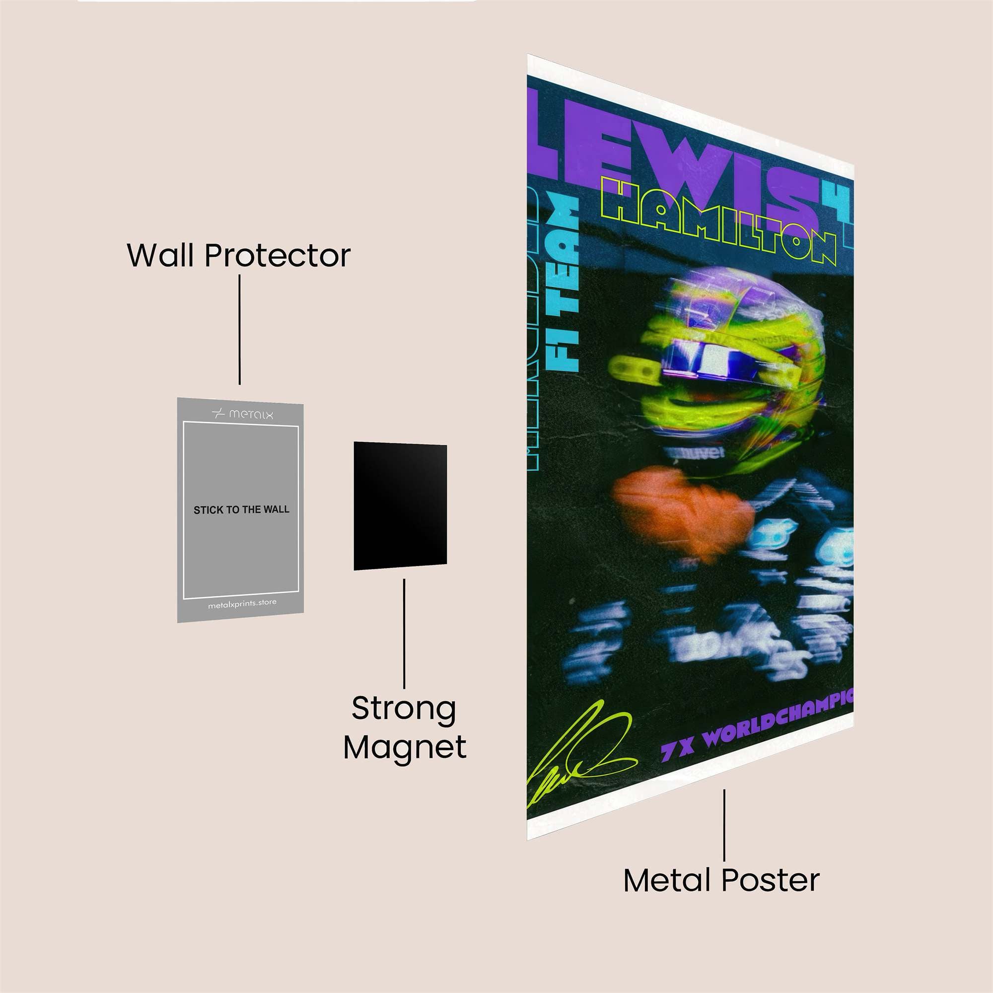 Hamilton Dazzle Safe Wall Magnetic / M