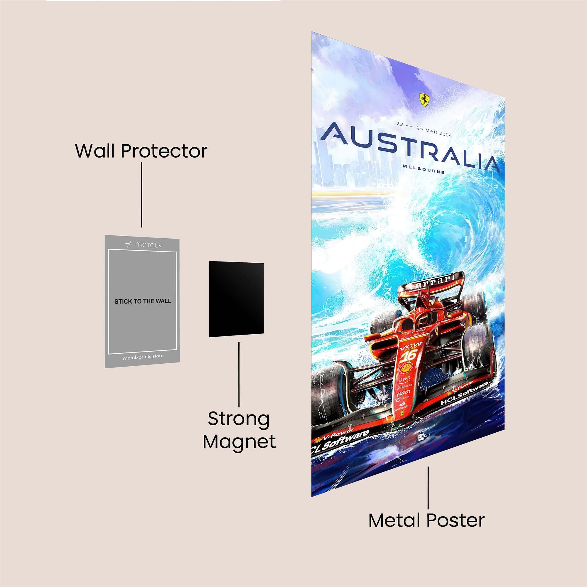Ferrari Frenzy Safe Wall Magnetic / M