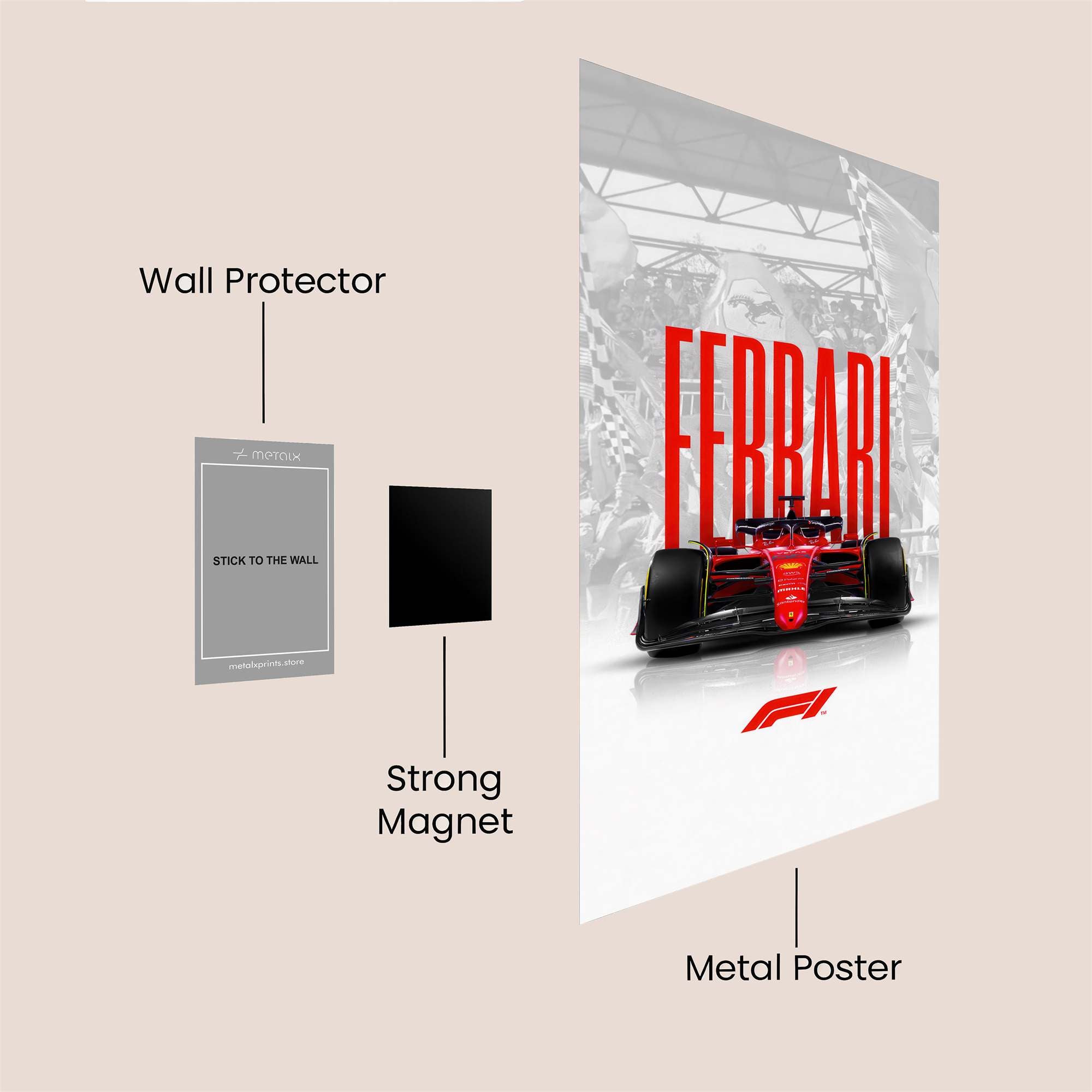 Ferrari Fervor Safe Wall Magnetic / M
