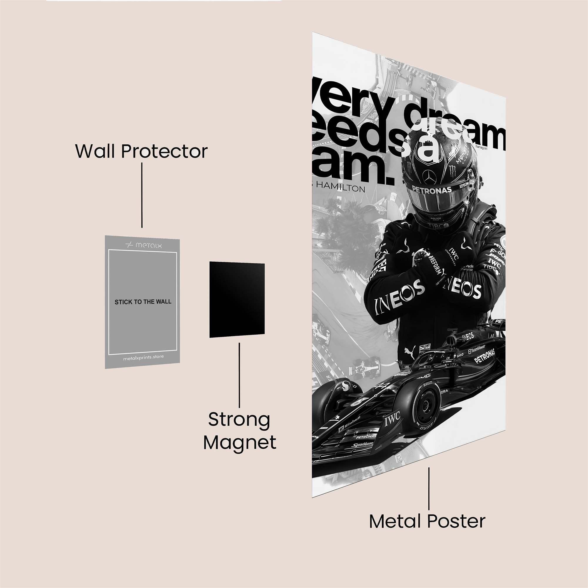 Hamilton Heroic Safe Wall Magnetic / M