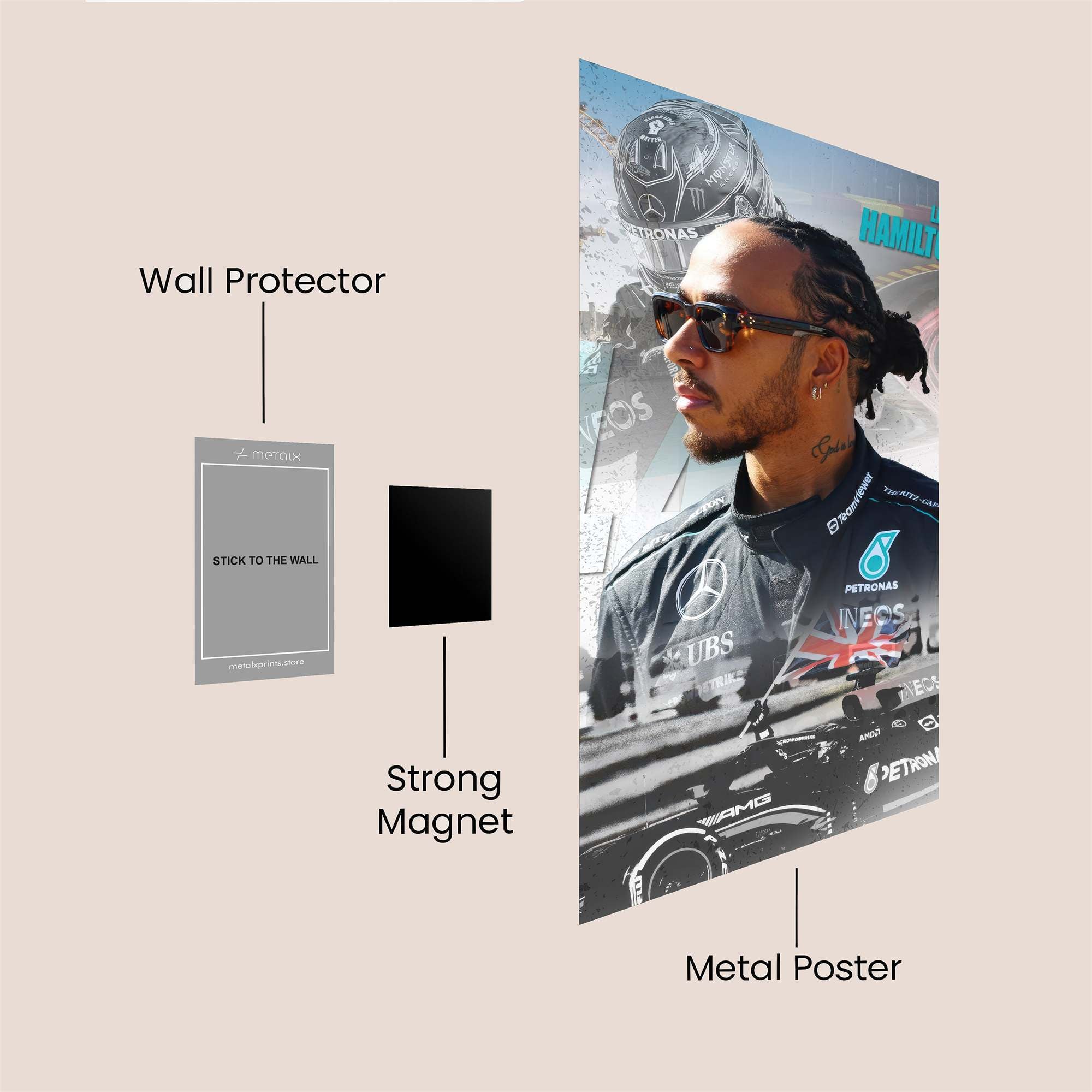 Hamilton Heroic Safe Wall Magnetic / M