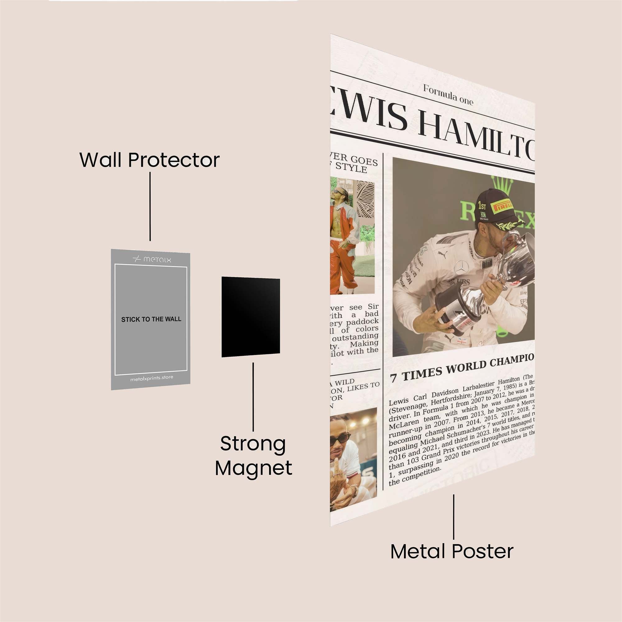 Hamilton Triumphant Safe Wall Magnetic / M