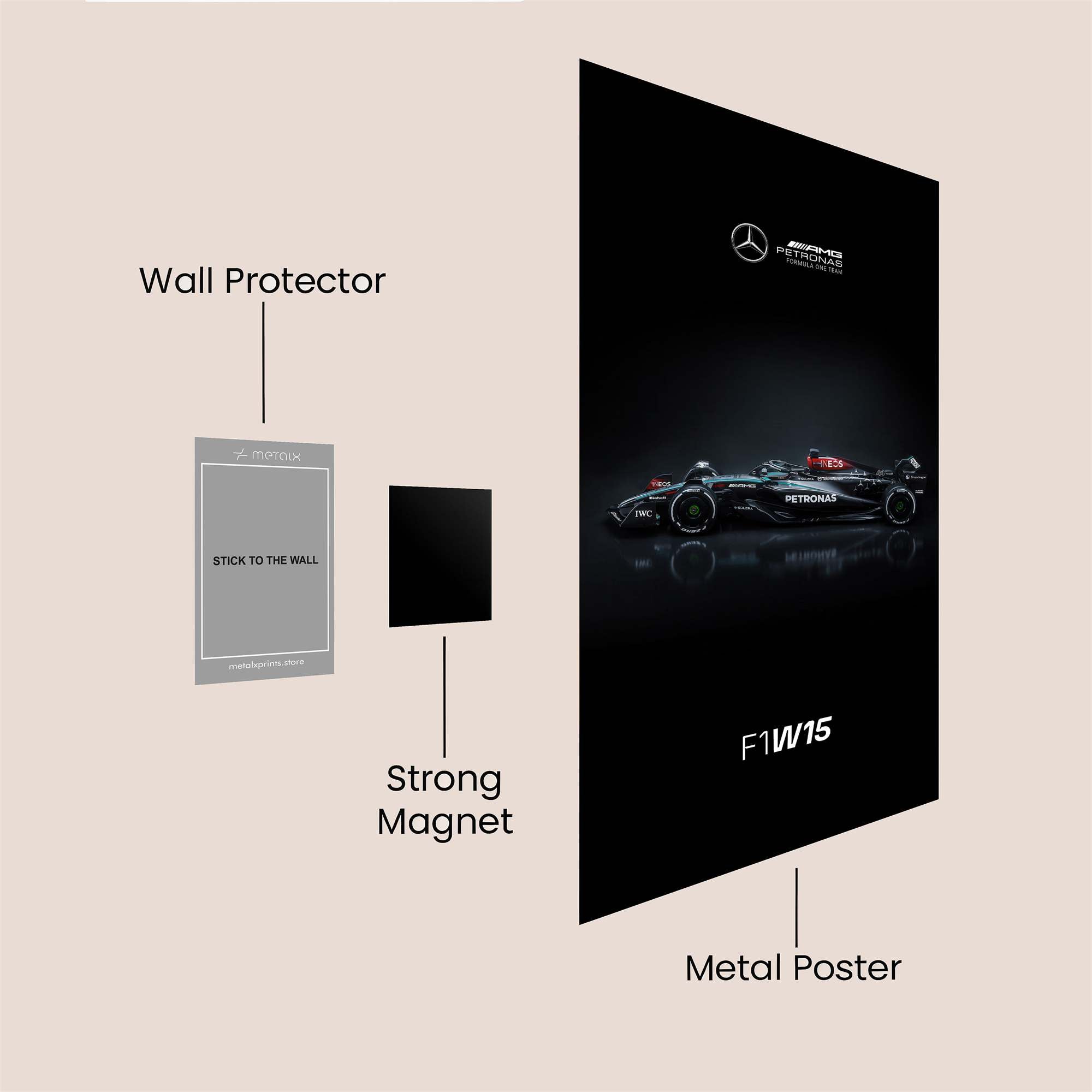Mercedes Majestic Safe Wall Magnetic / M