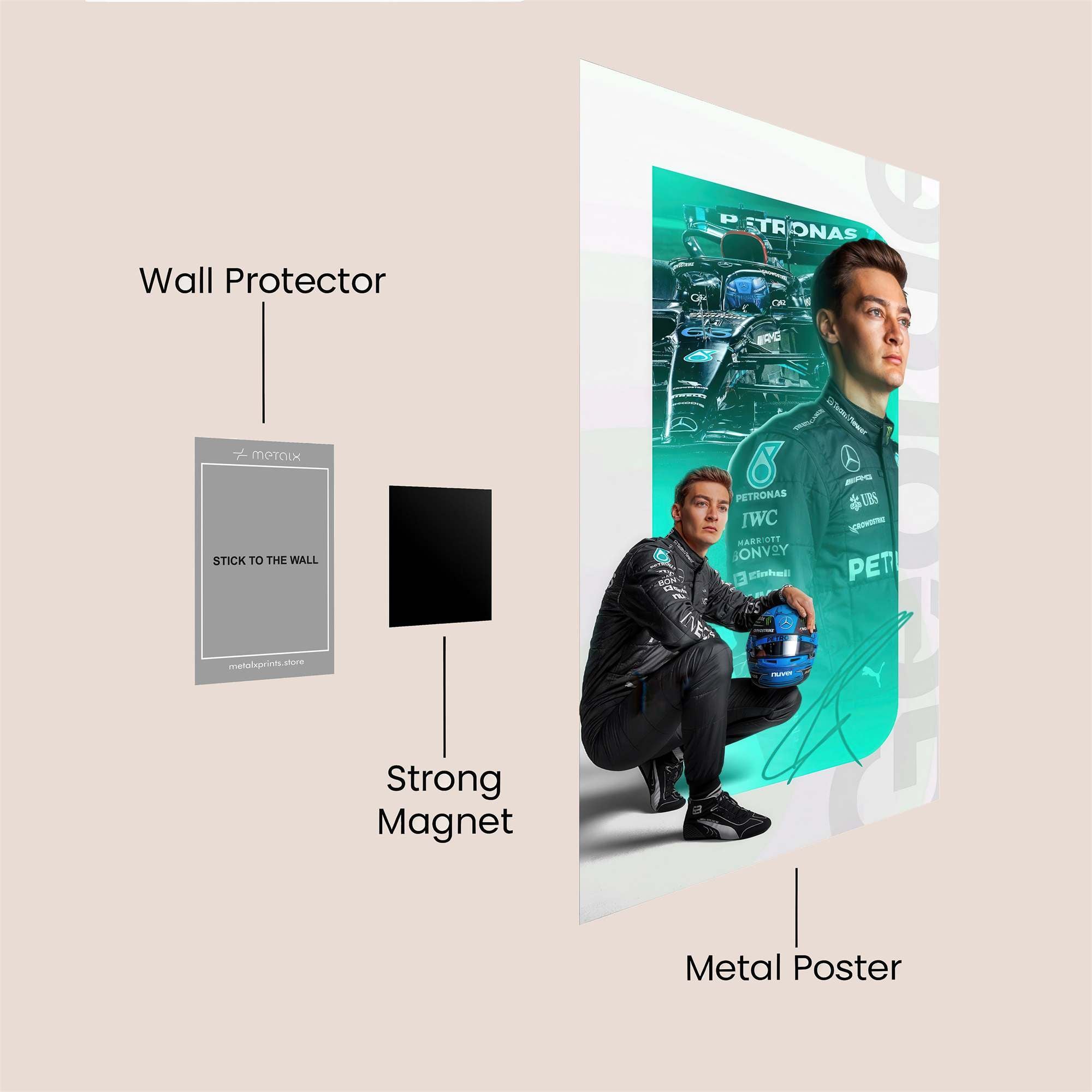 Russell Radiant Safe Wall Magnetic / M