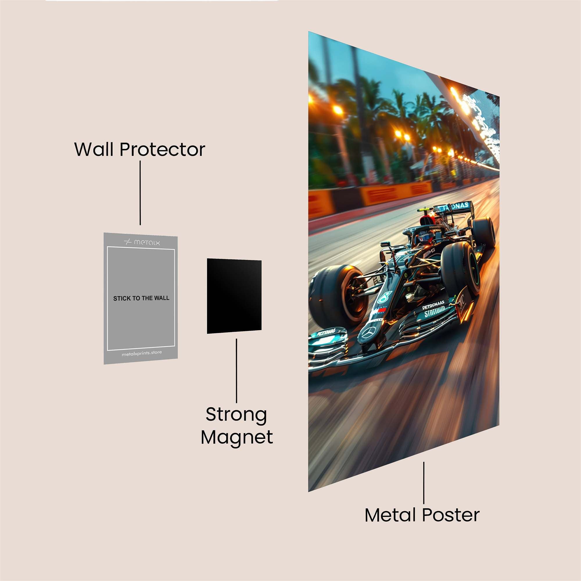 Monaco Rush Safe Wall Magnetic / M