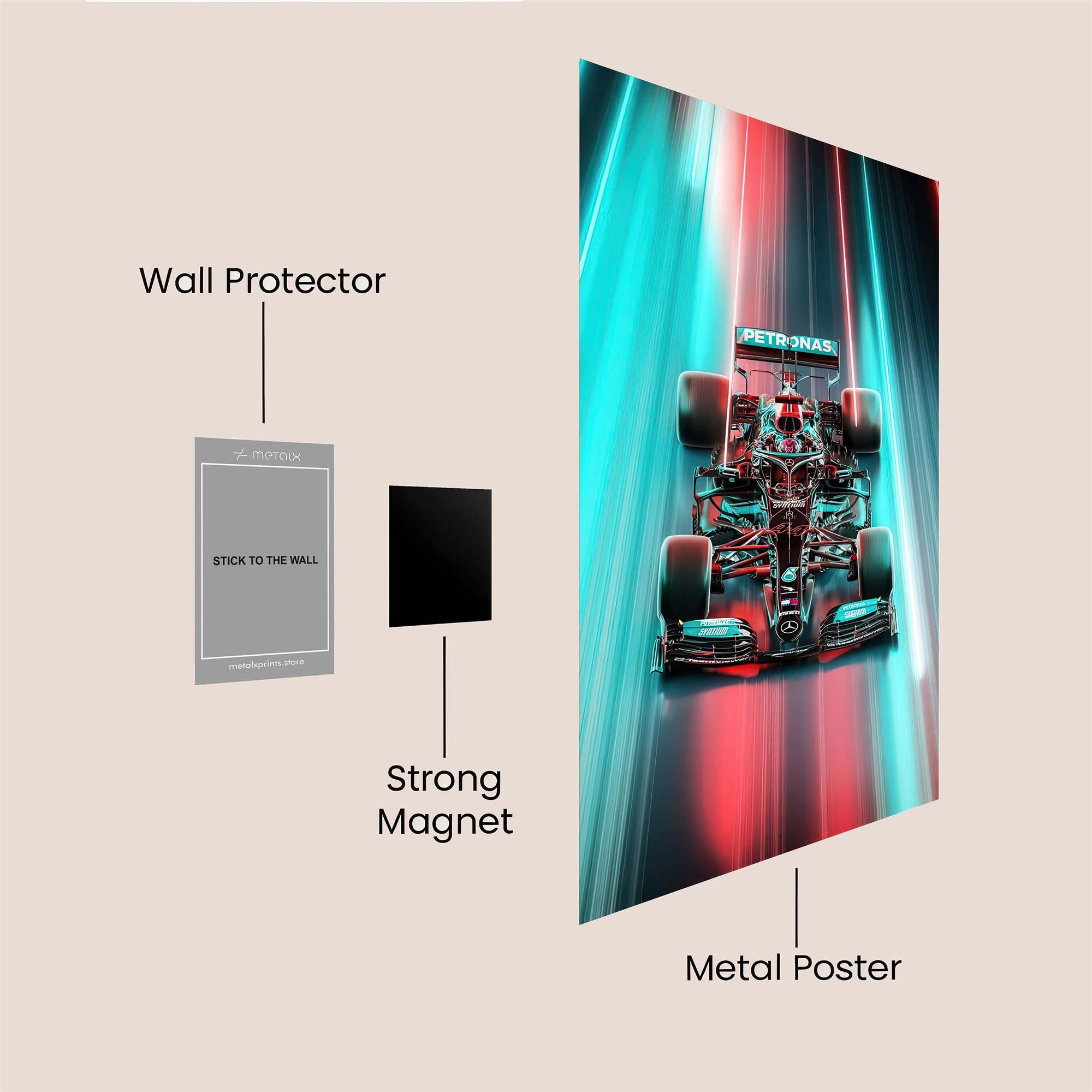 Petronas Velocity Safe Wall Magnetic / M