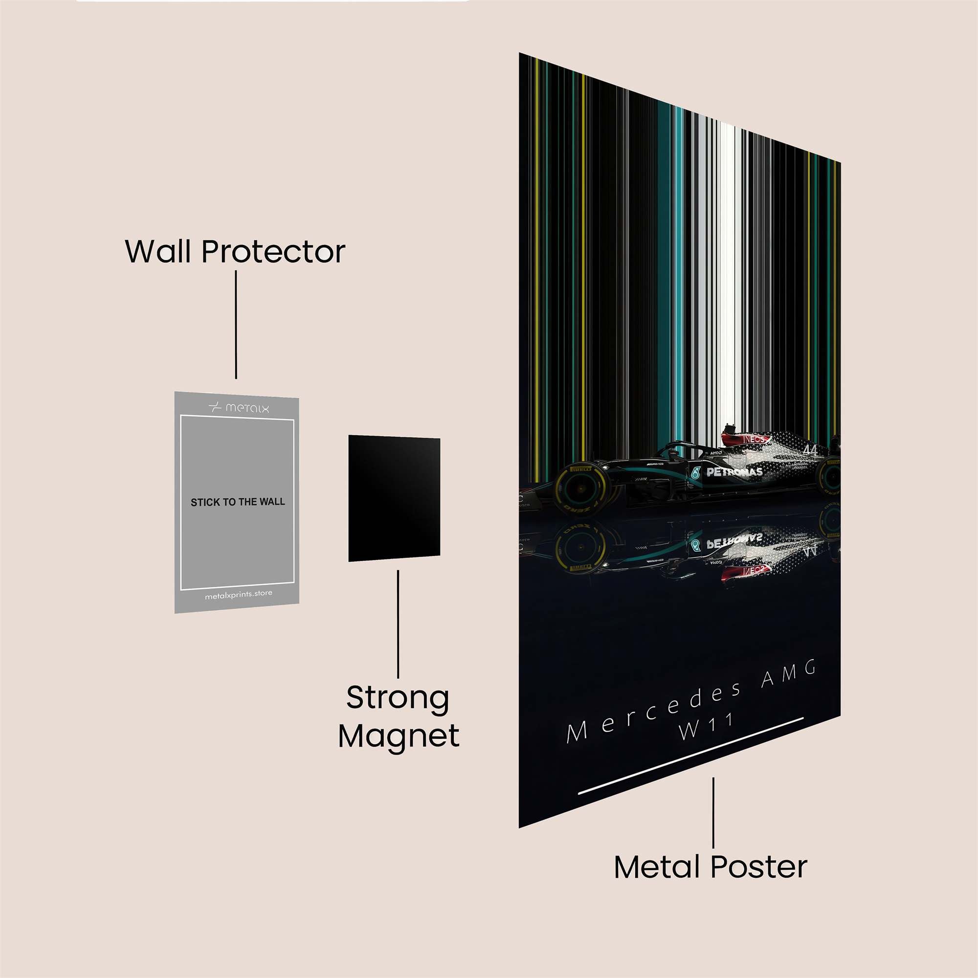 Mercedes Radiant Safe Wall Magnetic / M