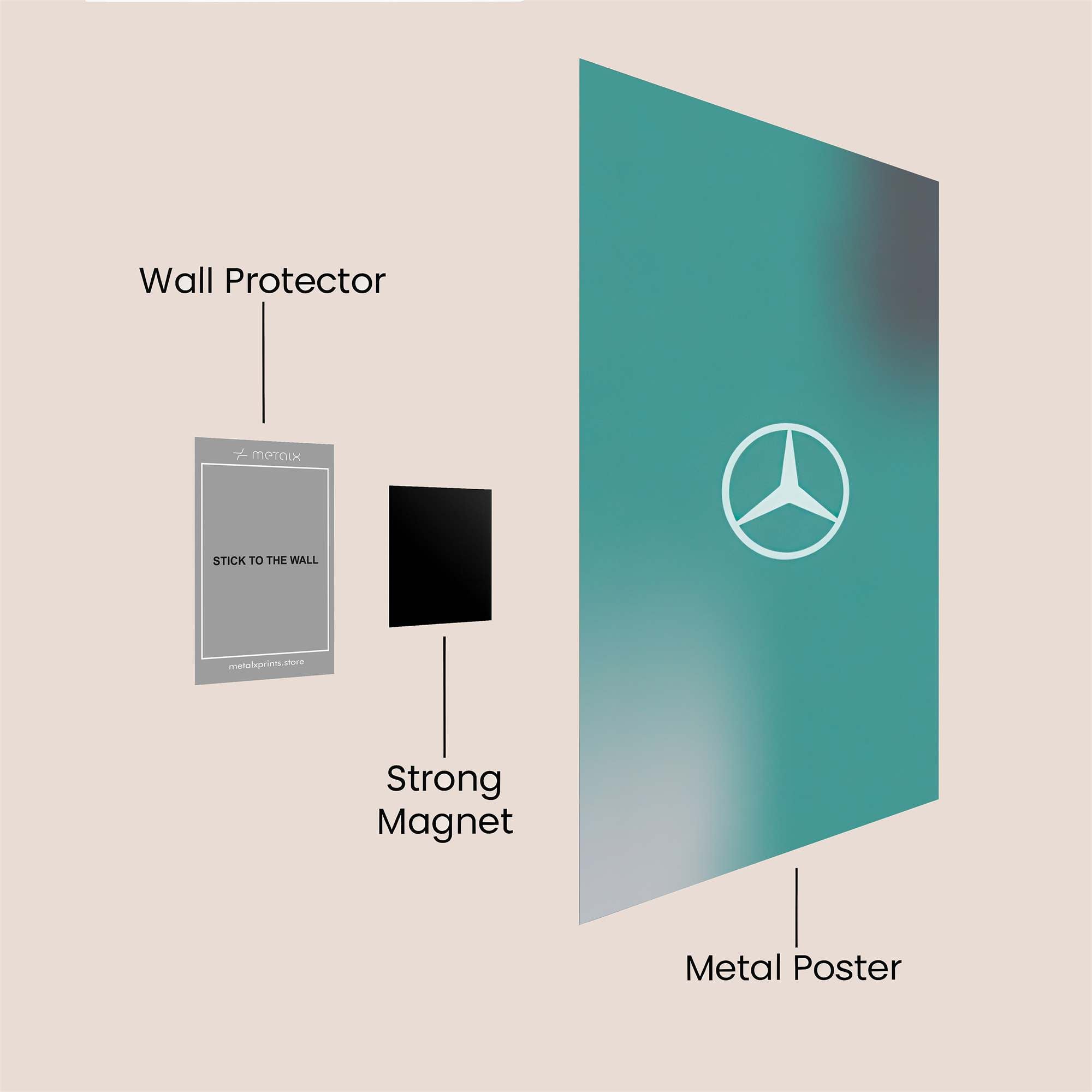 Mercedes Serenity Safe Wall Magnetic / M