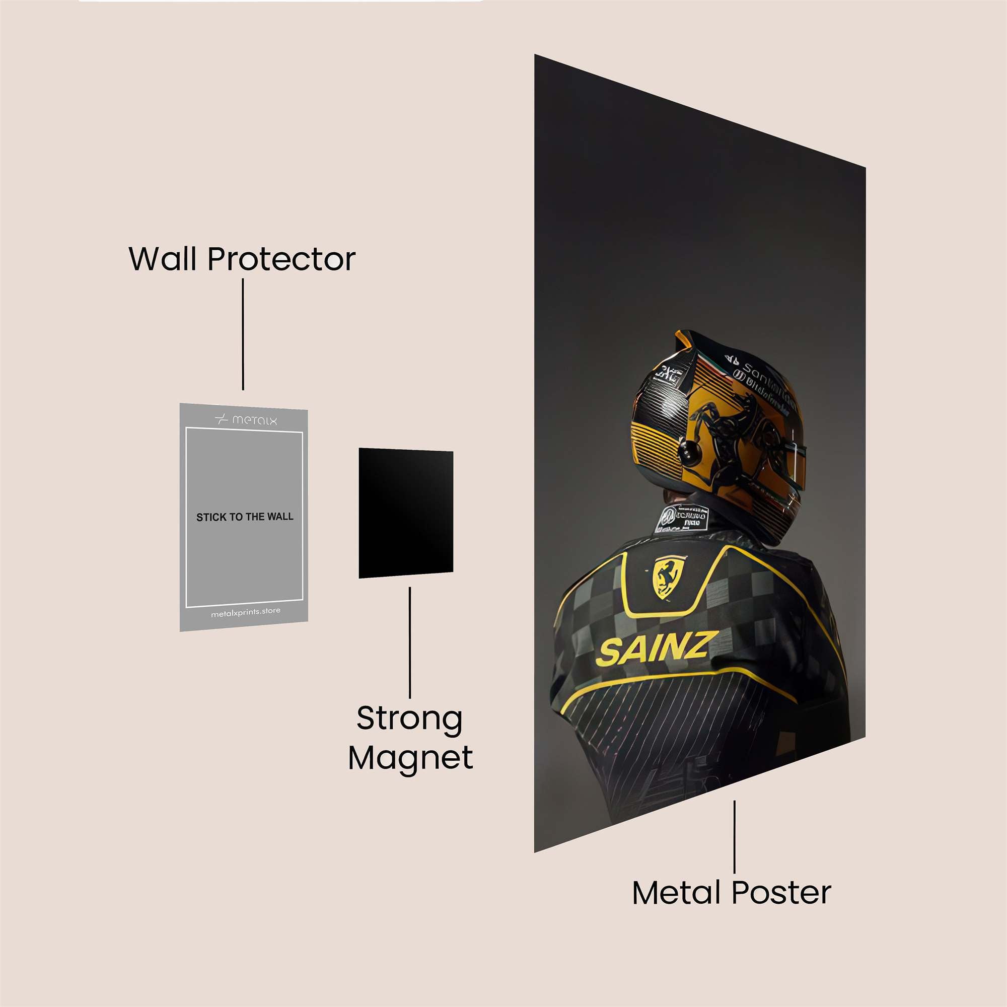 Sainz Serene Safe Wall Magnetic / M