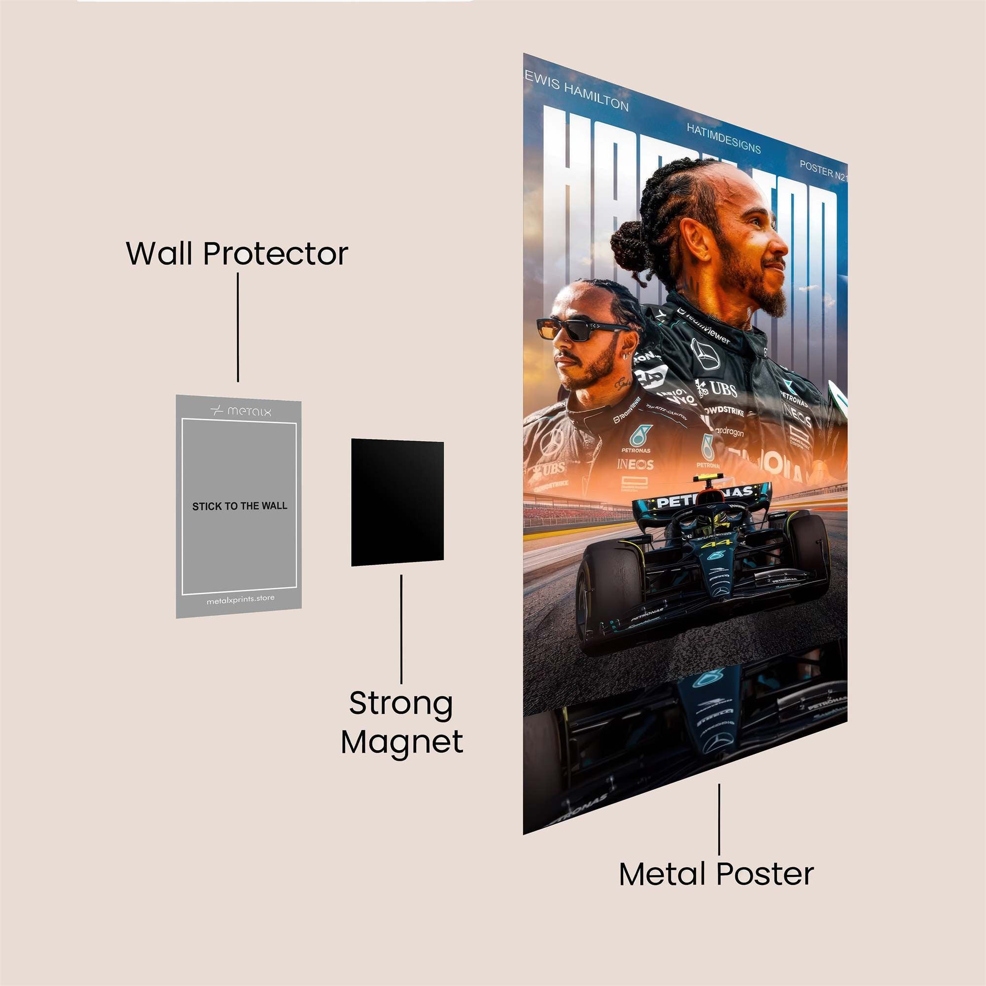 Hamilton Heroic Safe Wall Magnetic / M