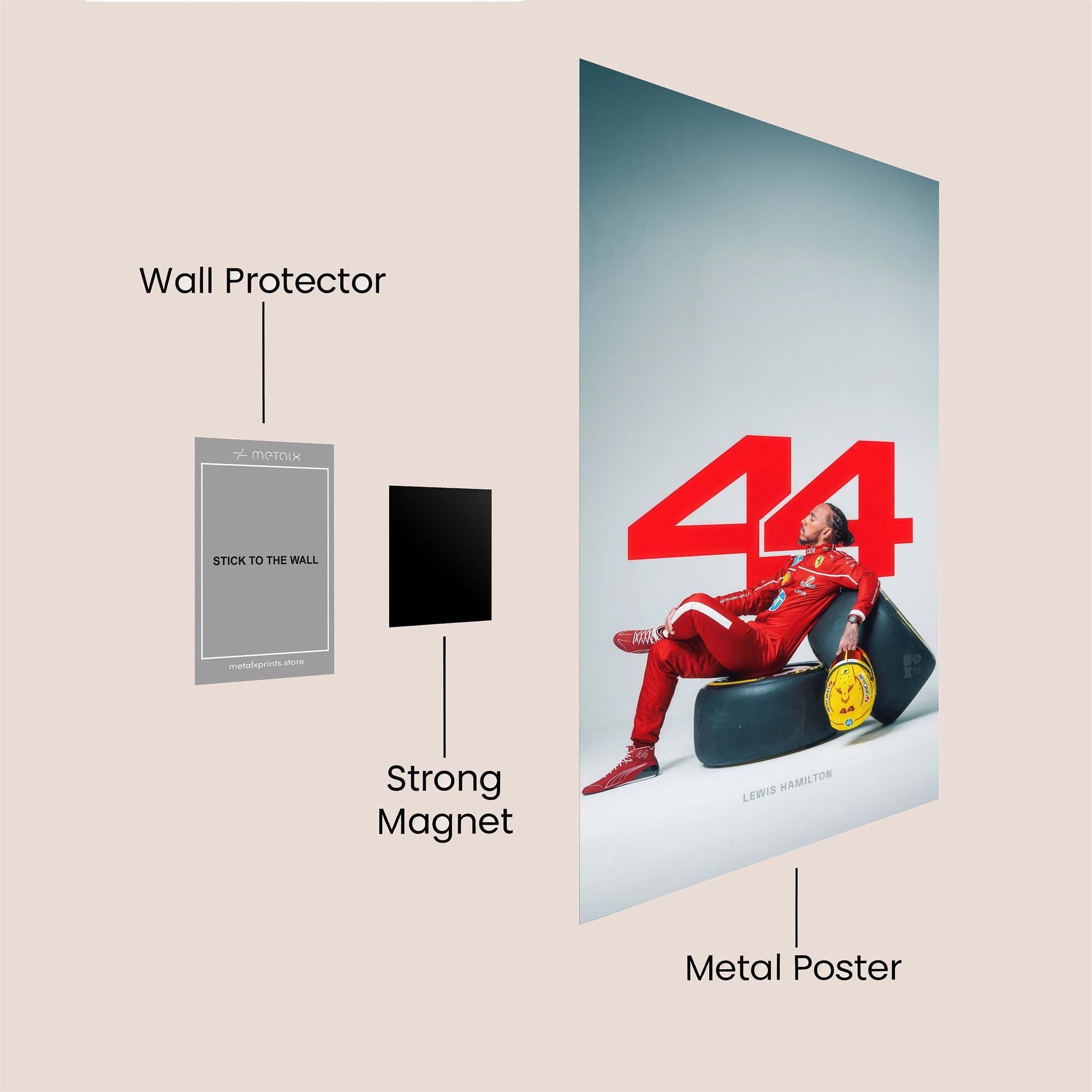 Hamilton Relaxed Safe Wall Magnetic / M