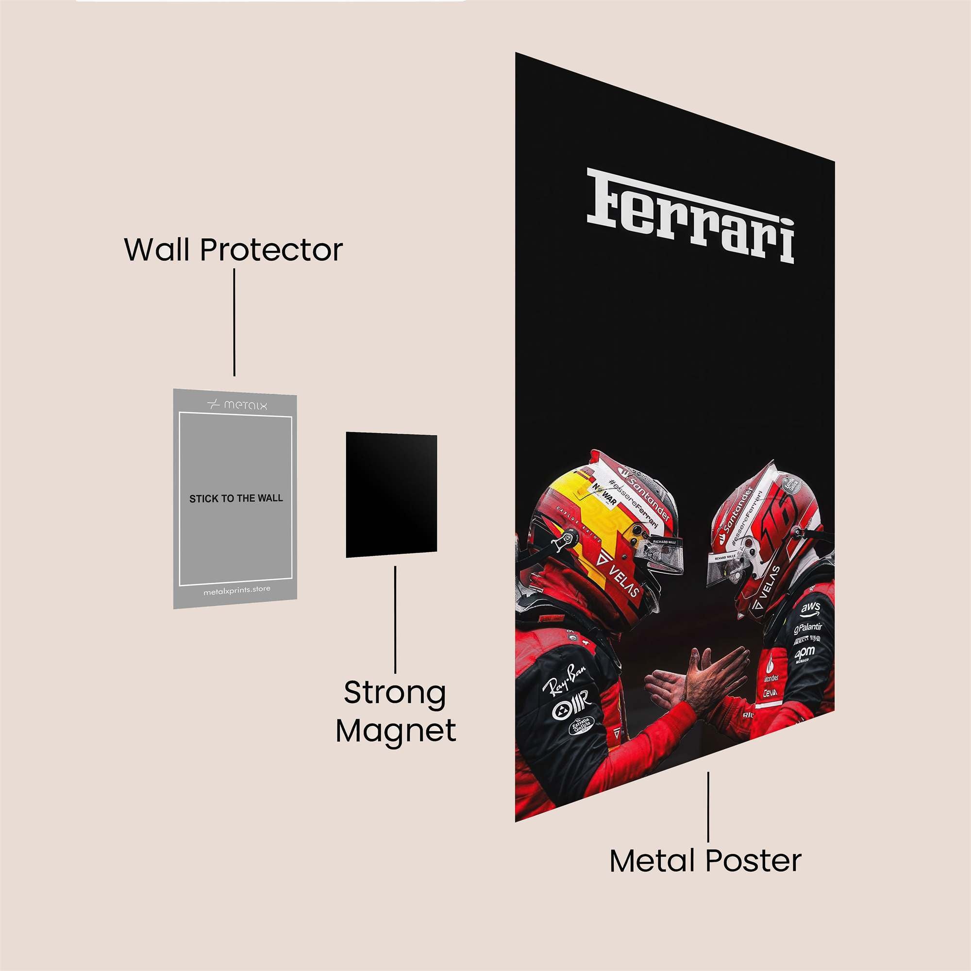 Ferrari Fervor Safe Wall Magnetic / M