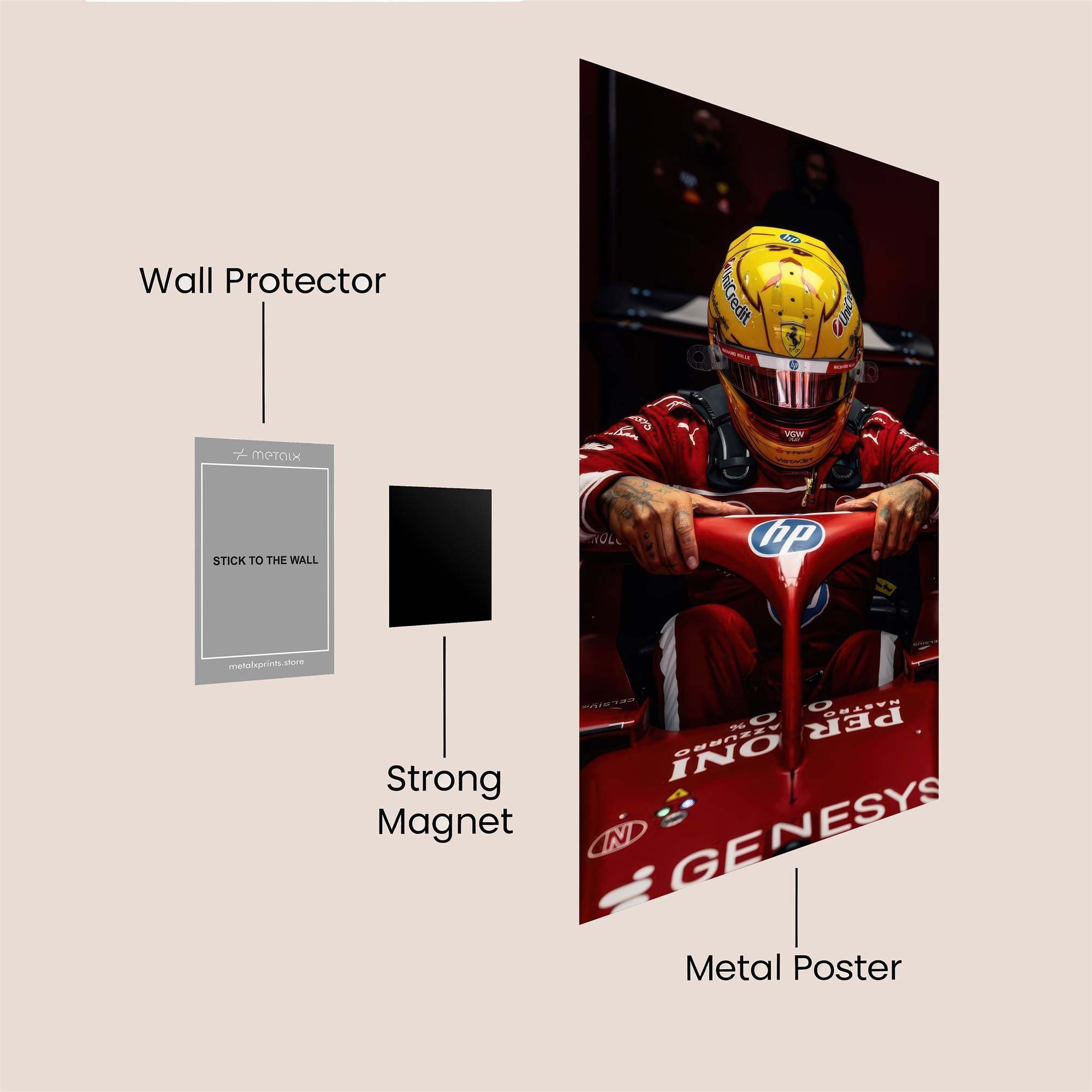 Vettel Intense Safe Wall Magnetic / M