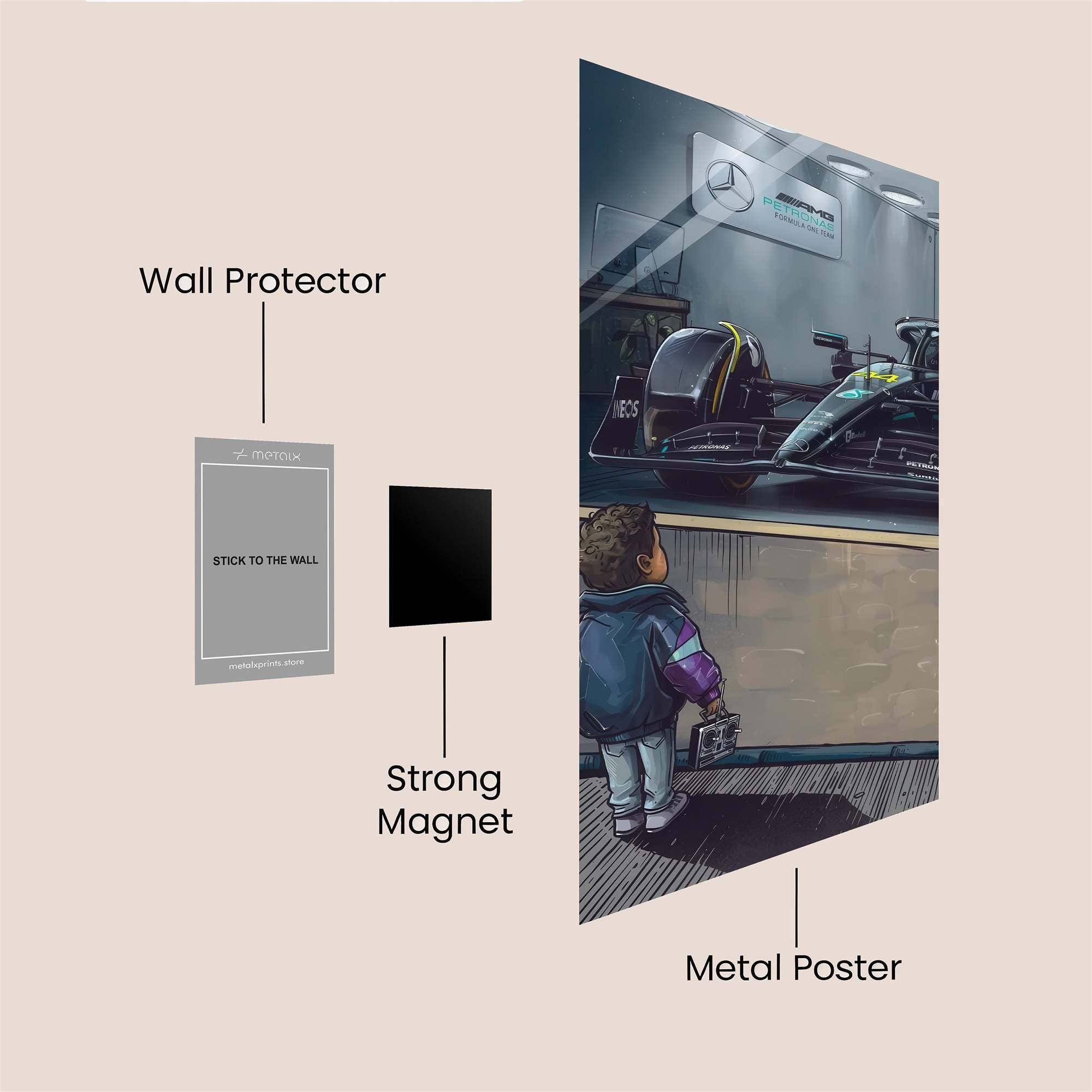 Child's Awe Safe Wall Magnetic / M