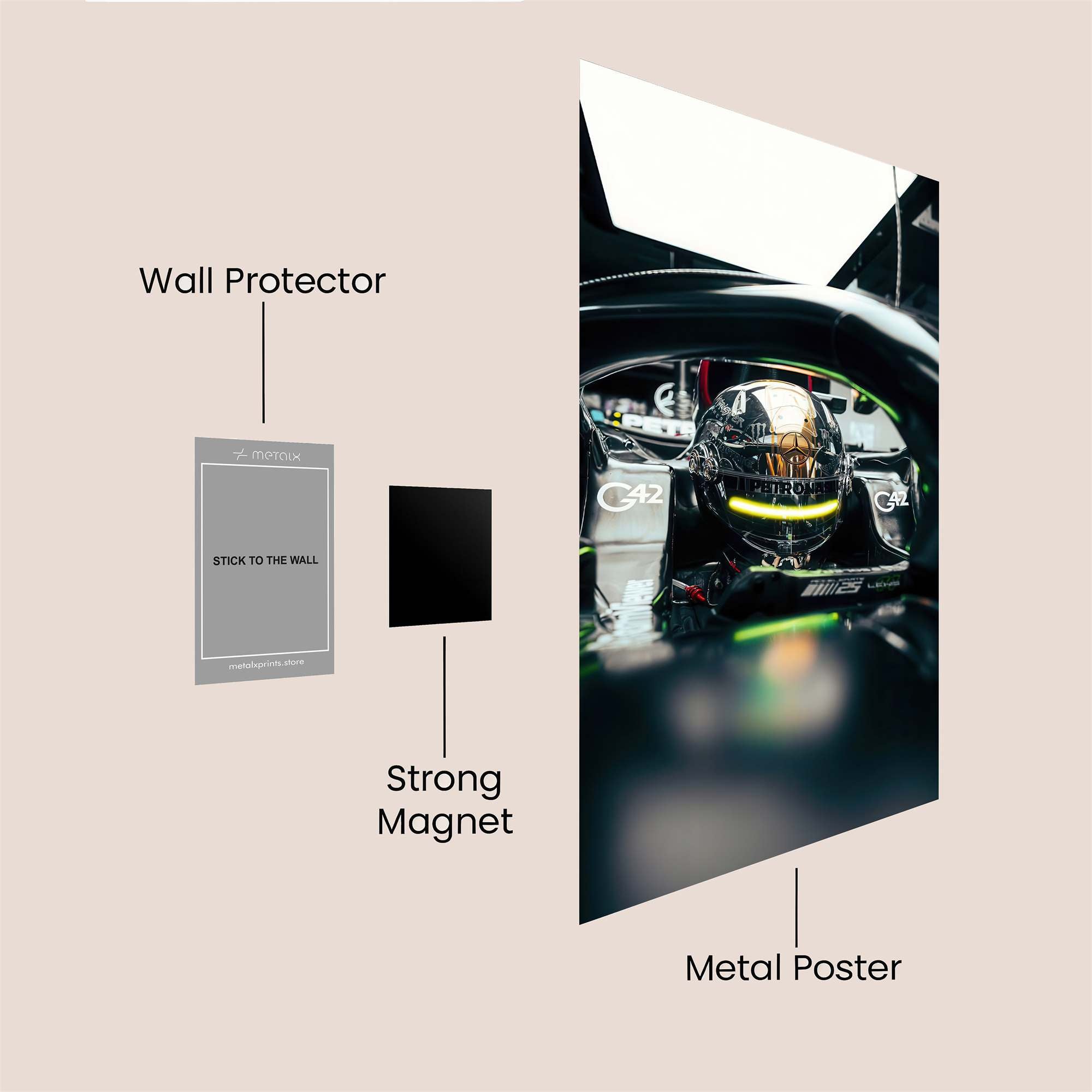 Helmeted Serenity Safe Wall Magnetic / M